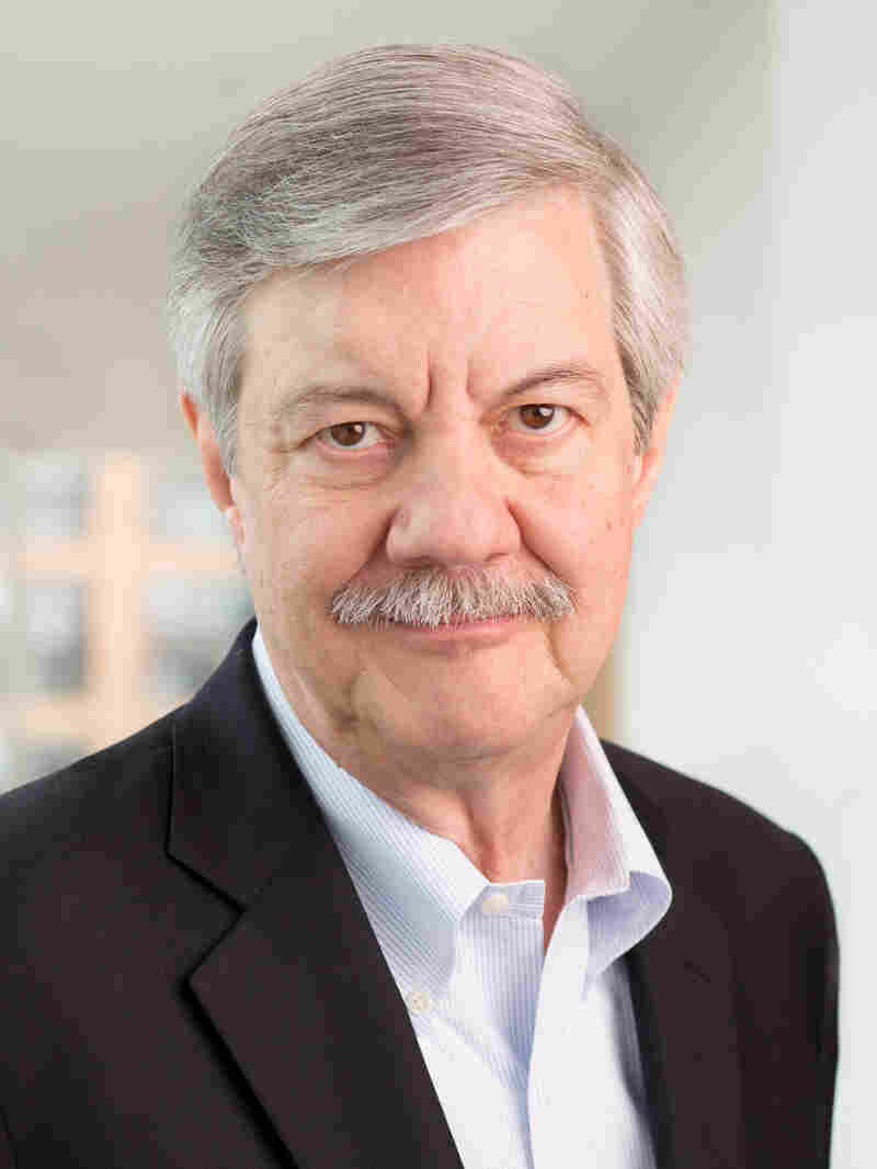 Ron Elving at NPR headquarters in Washington, D.C., May 22, 2018. (photo by Allison Shelley)
