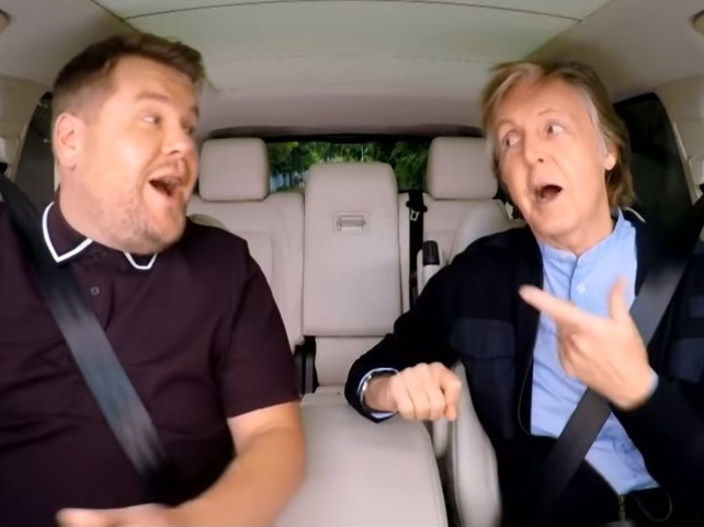 Beep Beep, Yeah! Paul McCartney On Corden's 'Carpool Karaoke' Is TV At