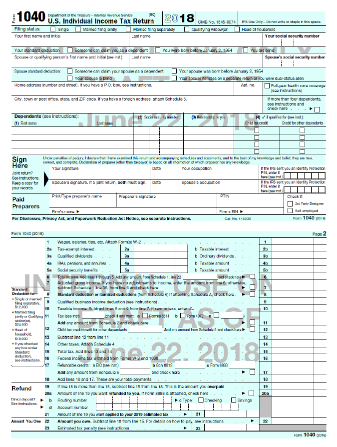 trump-s-new-irs-postcard-is-not-so-simple-and-not-really-a-postcard-npr for 2018 Tax Forms 1040 Printable Free Trump's New IRS 'Postcard' Is Not So Simple And Not Really A Postcard : NPR for 2018 Tax Forms 1040 Printable Free