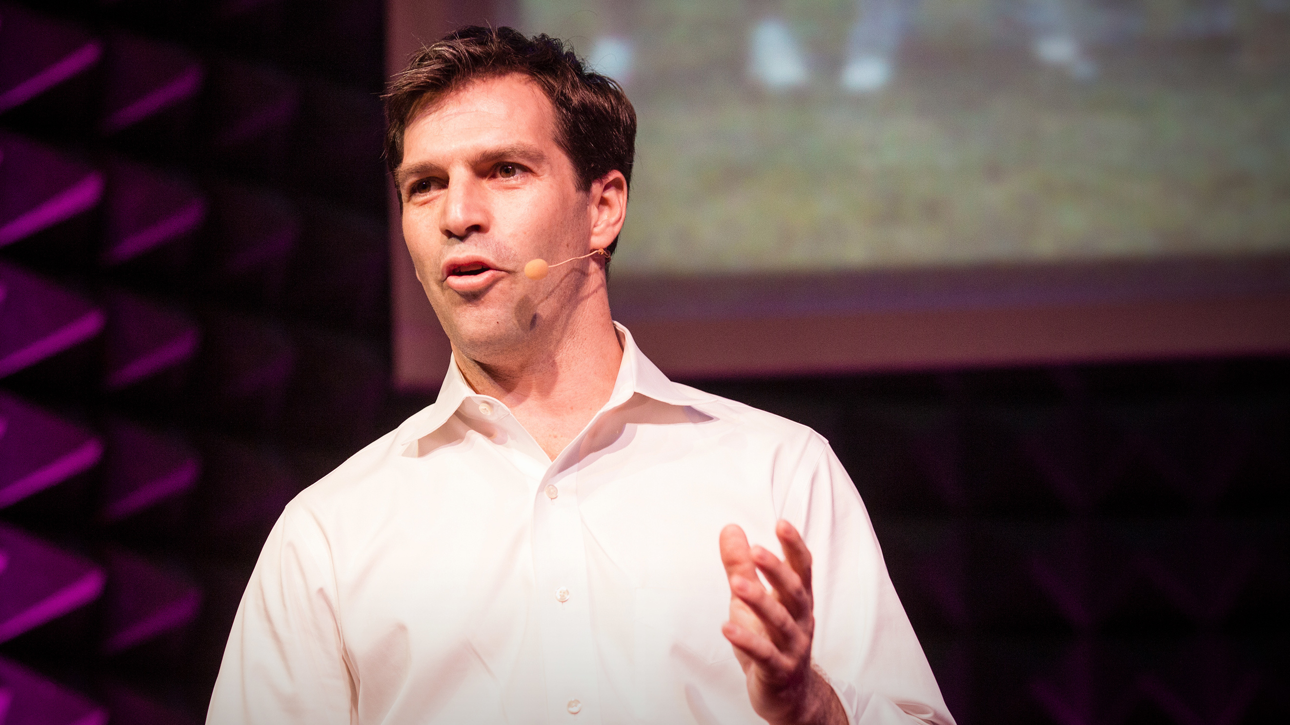 Jeff Smith on the TED Stage.