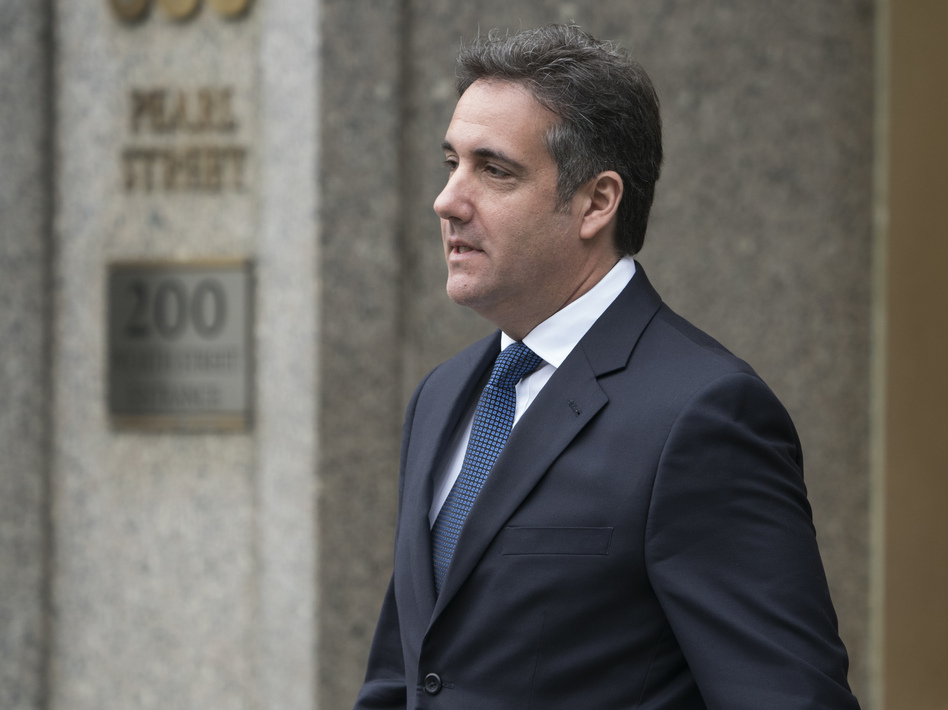 Michael Cohen, a longtime personal lawyer and confidante for President Trump, said Monday his "first loyalty" rests with his family. (Don Emmert/AFP/Getty Images)