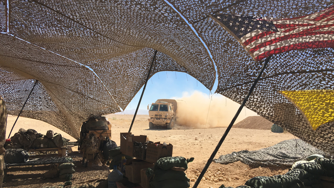 From Deep In The Iraqi Desert, A New U.S. Fire Base Targets ISIS In Syria