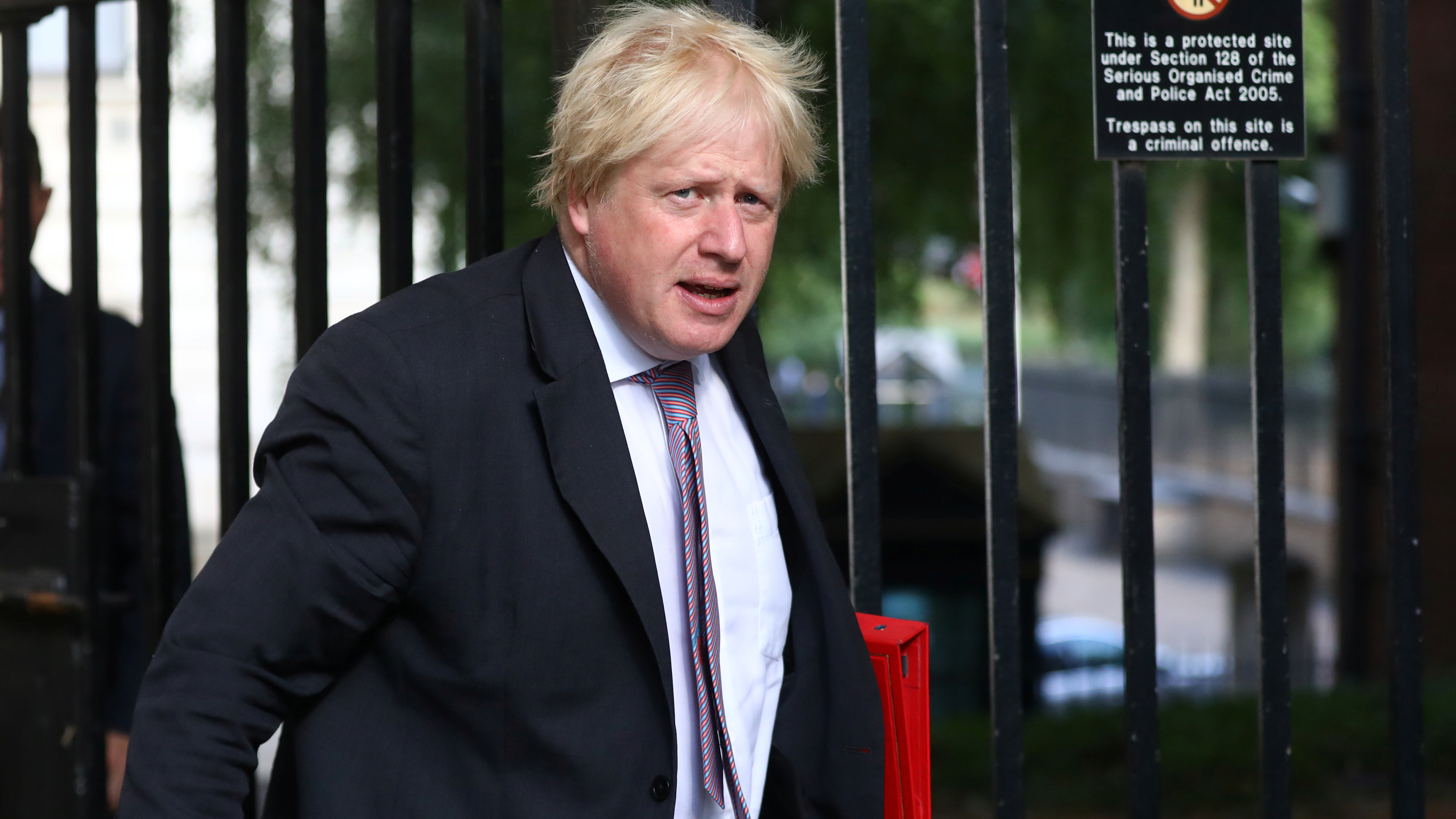 Boris Johnson told Prime Minister Theresa May on Monday that he was resigning his post as Britain's foreign secretary. He's seen here arriving at 10 Downing St. in London last week. (Reuters)