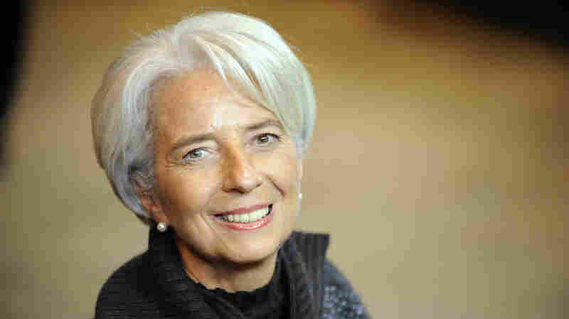 Christine Lagarde arrives at the EU headquarters in Brussels on Dec. 8, 2011.