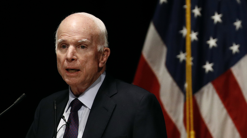 Sen. John McCain called President Trump's news conference with Russian President Vladimir Putin "one of the most disgraceful performances by an American president in memory." (Patrick Semansky/AP)