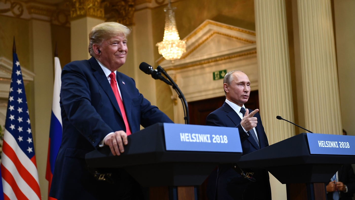 Trump Rides With Putin President Trump Sides With Putin At Historic Summit : The NPR Politics ...