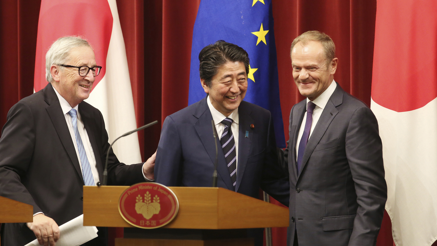 In Face Of Protectionism, EU And Japan Sign Huge Open-Trade Deal : NPR
