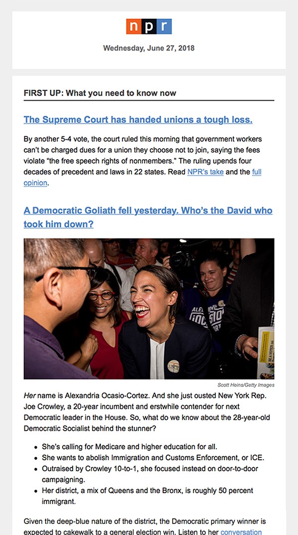 Daily News Npr Sign Up For The Npr Daily Newsletter