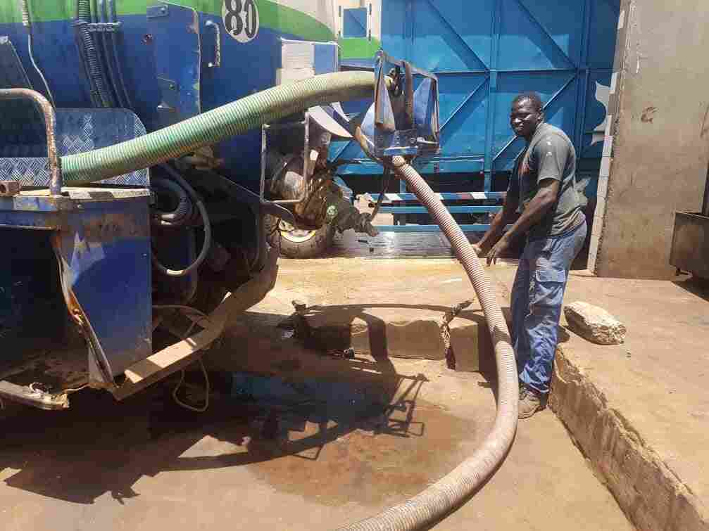 Poop truck in Dakar.