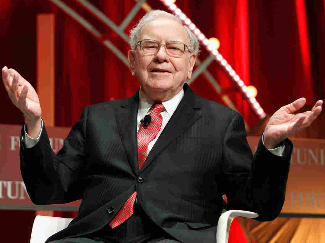 Warren Buffett speaks onstage during Fortune's Most Powerful Women Summit, in October 2015.