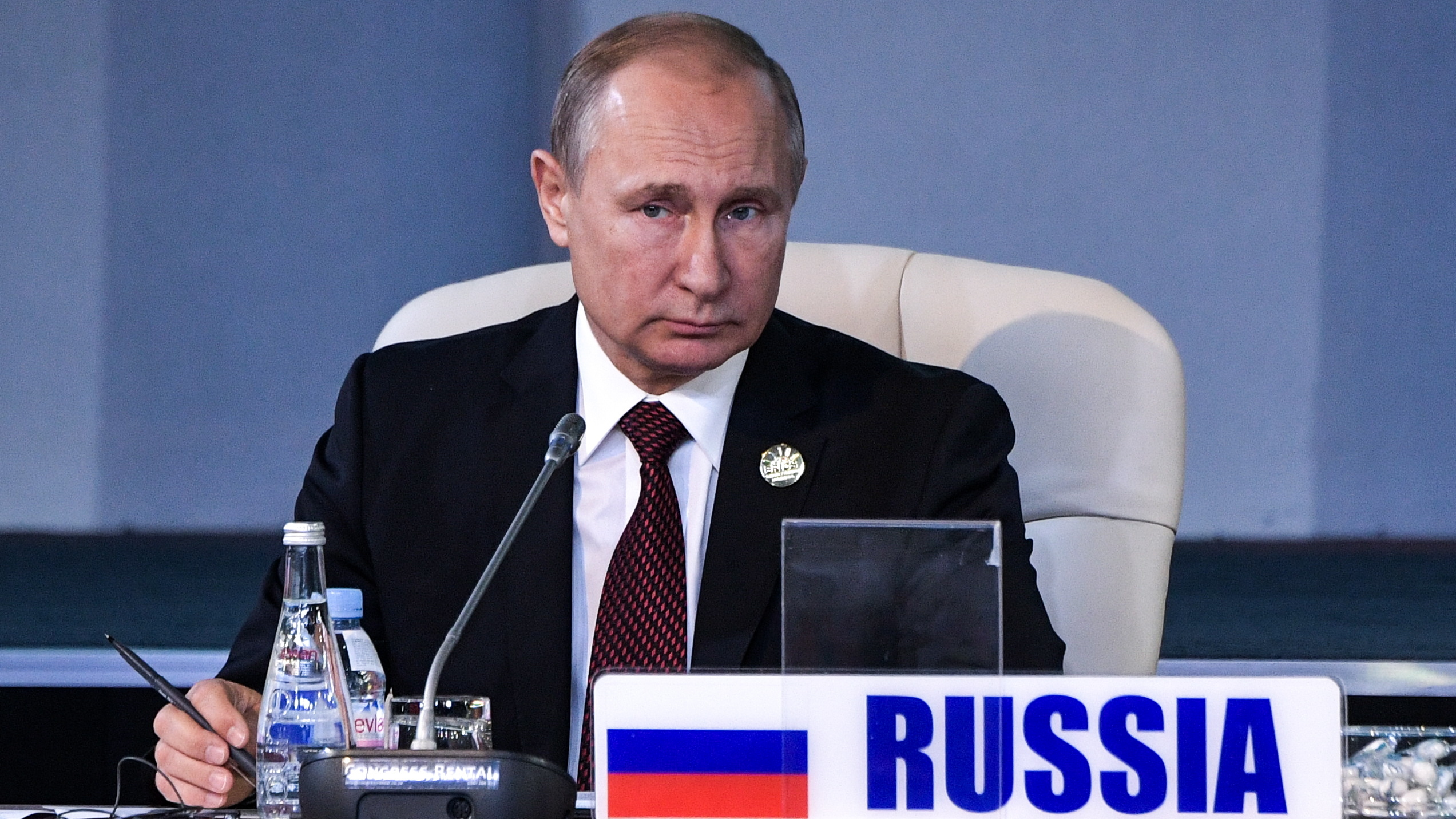 Cyberattackers, traced back to the Vladimir Putin-backed GRU Russian intelligence agency, attempted to hack into the emails of Sen. Claire McCaskill last year. (Alexei Nikolsky/TASS)