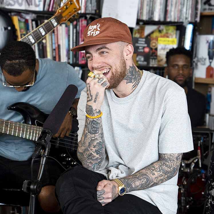 Mac Miller wearing the Bruce