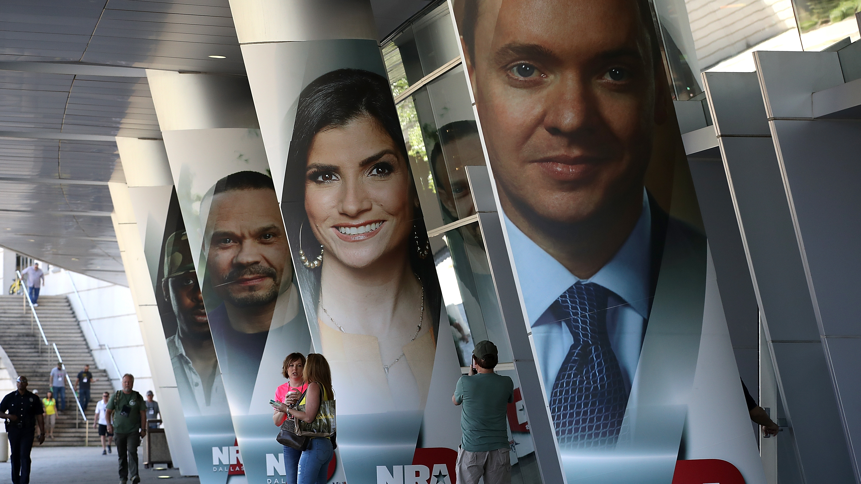 The National Rifle Association, which held its annual meeting in Dallas in May, has filed a lawsuit against New York state officials claiming they are pressuring financial institutions to stop doing business with the organization. (Getty Images)