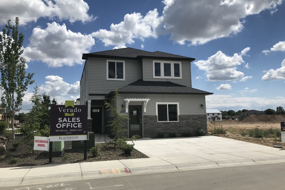 New homes are being built in the suburbs outside Boise, Idaho. The demand for new homes in Boise is nearly 10 times the number that are actually being built. (Kirk Siegler/NPR)