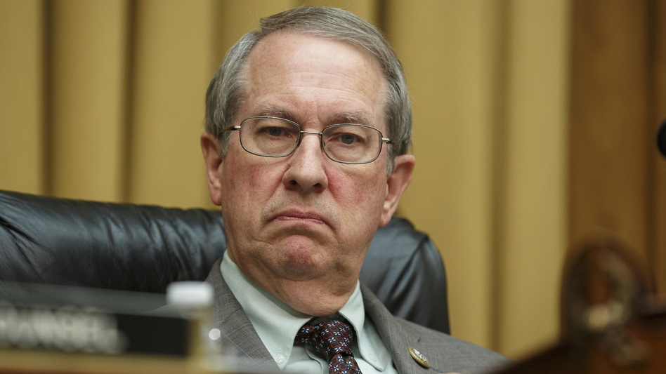 House Judiciary Committee Chairman Rep. Bob Goodlatte, R-Va., presides over a hearing in June. Goodlatte's son, Bobby, has publicly criticized his father and urged his followers to donate to a Democrat running for his father's seat. (Joshua Roberts/Bloomberg via Getty Images)