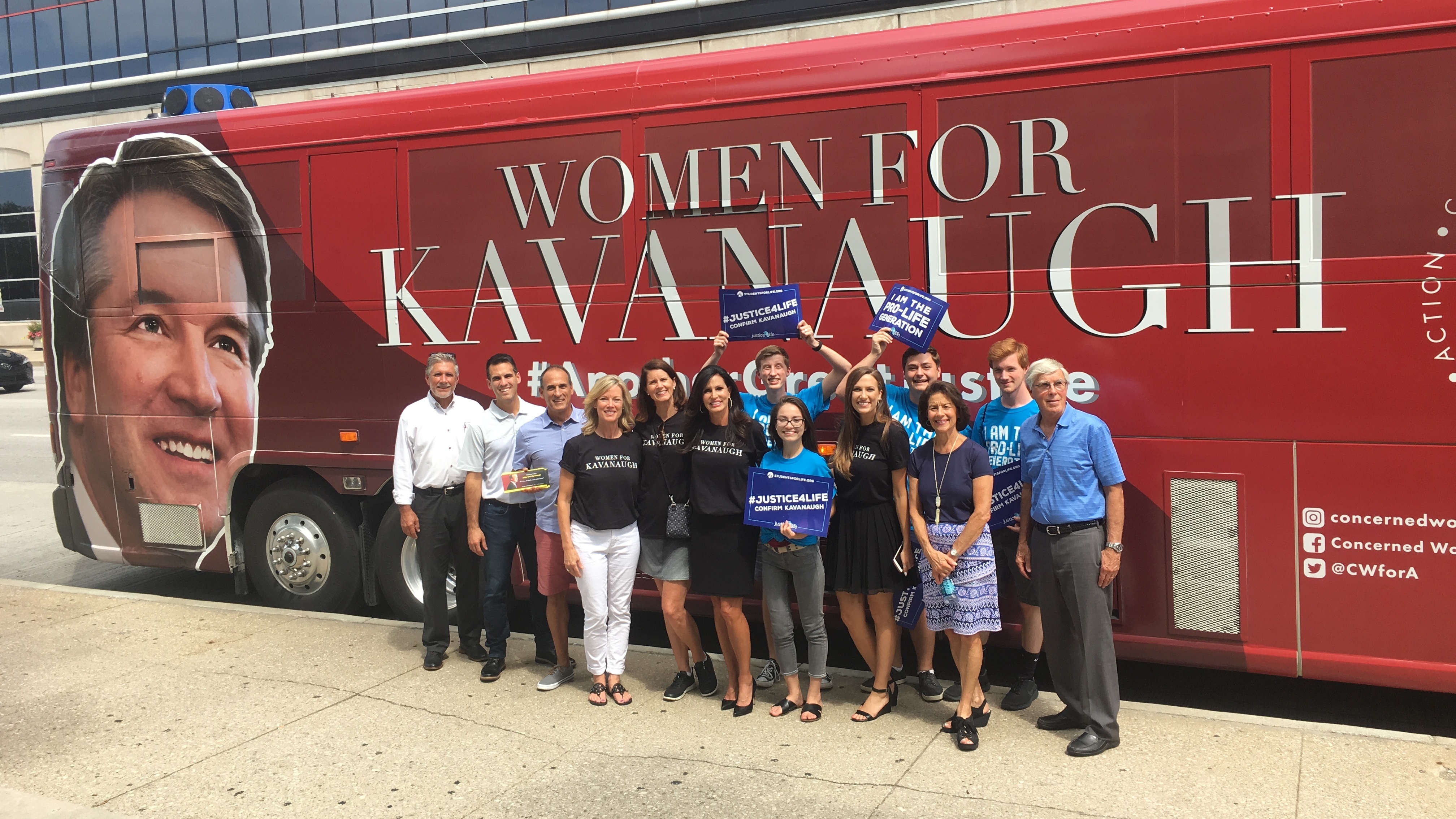 Activists from Concerned Women for America make a stop on their bus tour in Indianapolis, where Democratic Sen. Joe Donnelly is facing pressure from the right as he prepares to vote on the Supreme Court nomination of Judge Brett Kavanaugh just weeks before Election Day. (NPR)