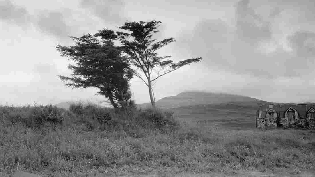 A low cloud obscures the high ground in a remote part of the Isle of Skye.