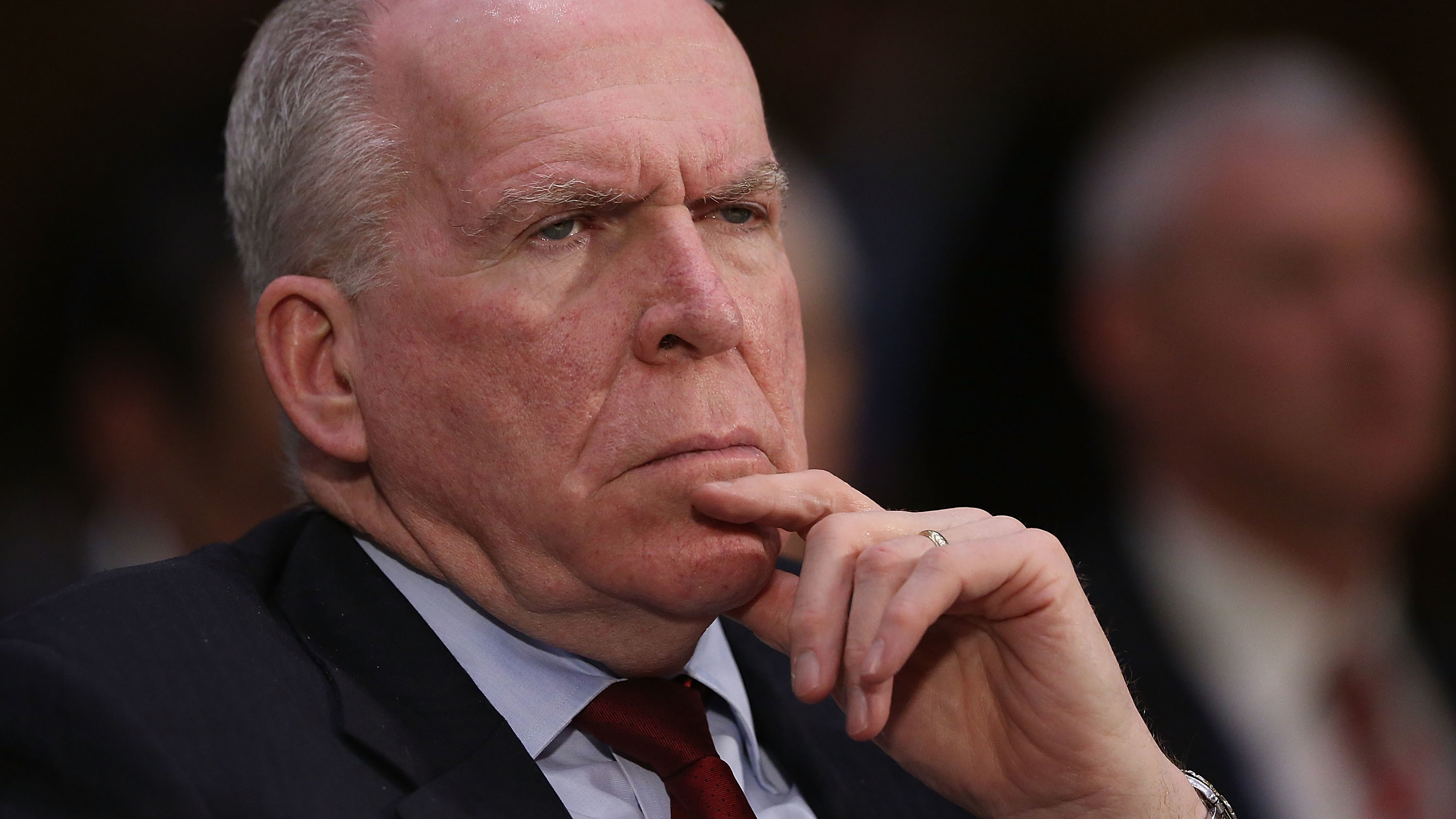 Former CIA Director John Brennan in 2017. A group of top former officials who served under both Republican and Democratic administrations called the revocation of Brennan's security clearance &quot;unprecedented.&quot; (Getty Images)
