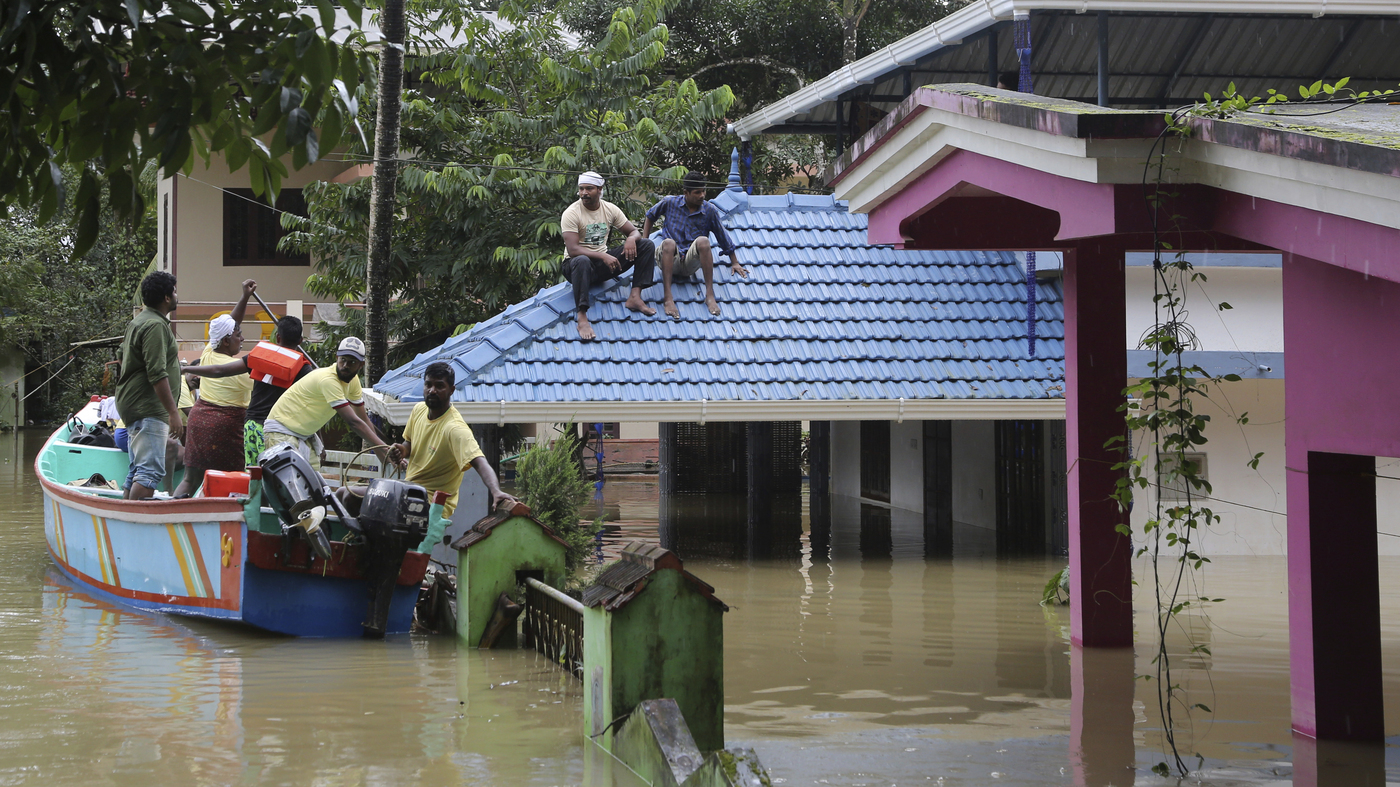 Rain Starts To Slow After Flooding Displaces 800,000 In Southern Indian State : NPR
