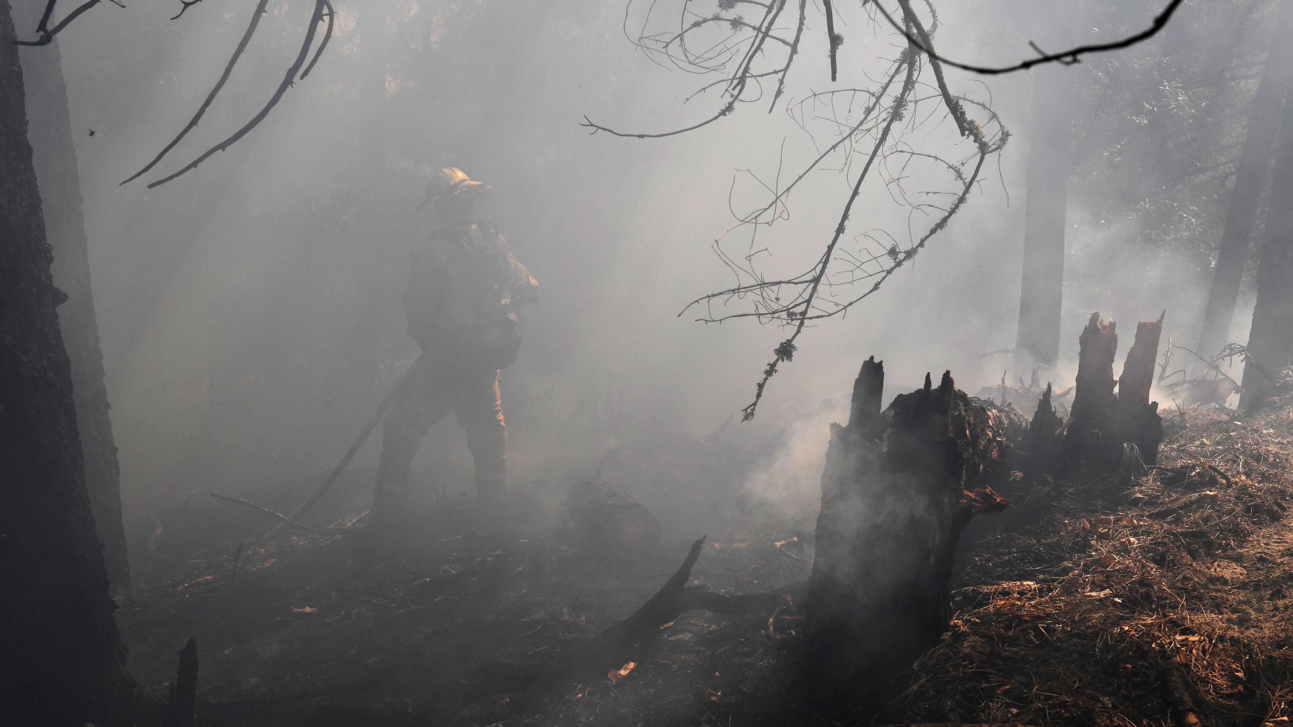 The Smoke In Redding Calif Is So Thick You Cant See The - 