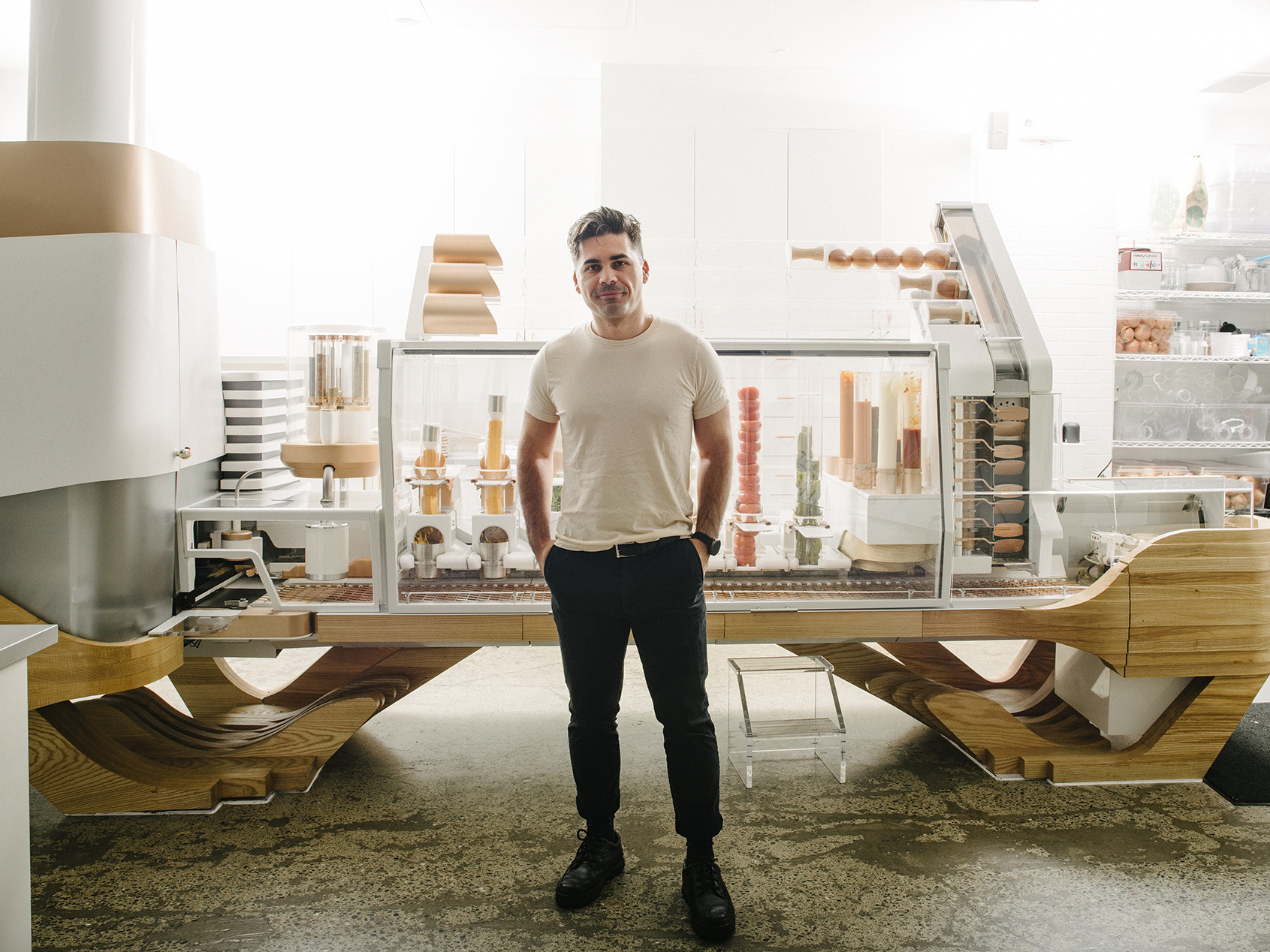 Alex Vardakostas had a dream about creating a robot burger-maker in college. He's now poised to open a restaurant with his Creator Burger robot in September. (Saroyan Humphrey)