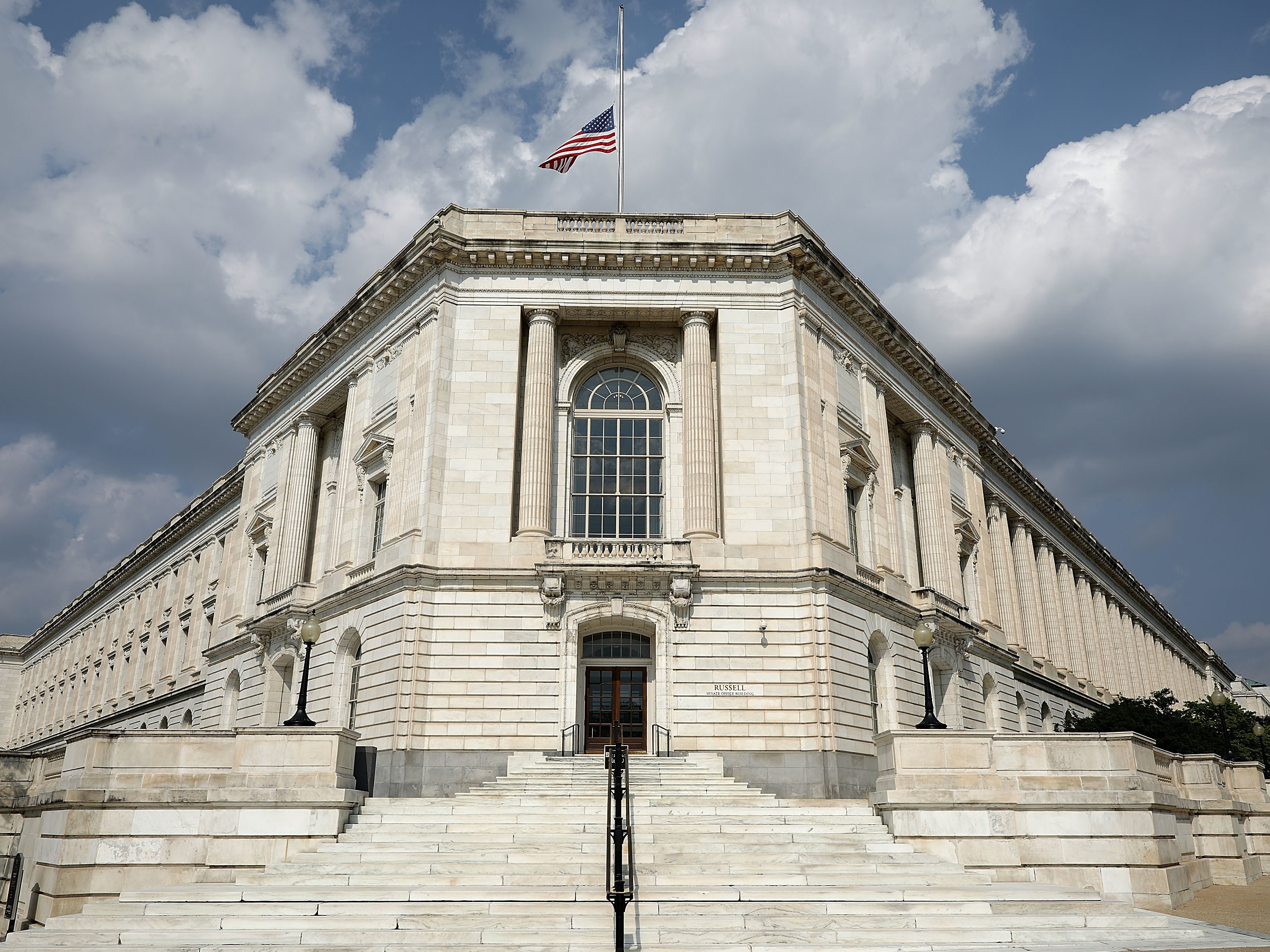 Republican reaction to Minority Leader Chuck Schumer's proposal to rename the Russell Senate Office Building for John McCain was mixed, even as Sen. Jeff Flake, R-Ariz., signed on as a co-sponsor. (Getty Images)