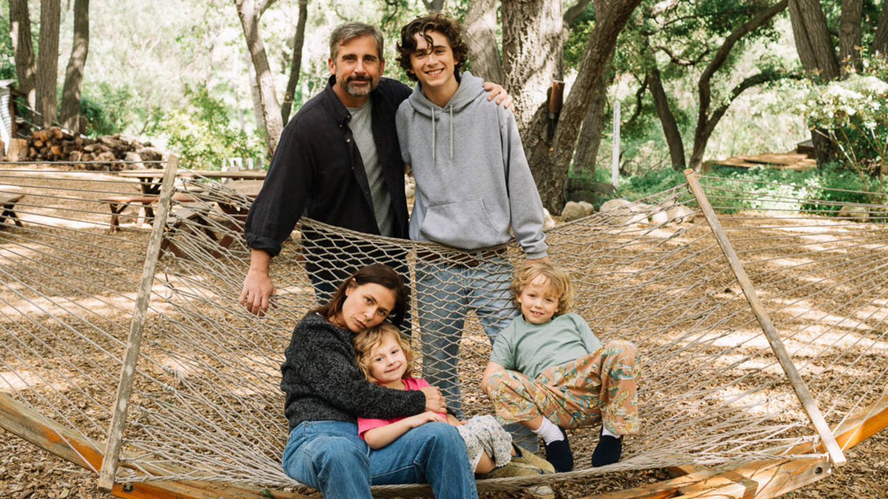 (Clockwise from top left) Steve Carell, Timothee Chalamet, Christian Convery, Oakley Bull and Maura Tierney star in Beautiful Boy, which is featured at the Toronto International Film Festival.