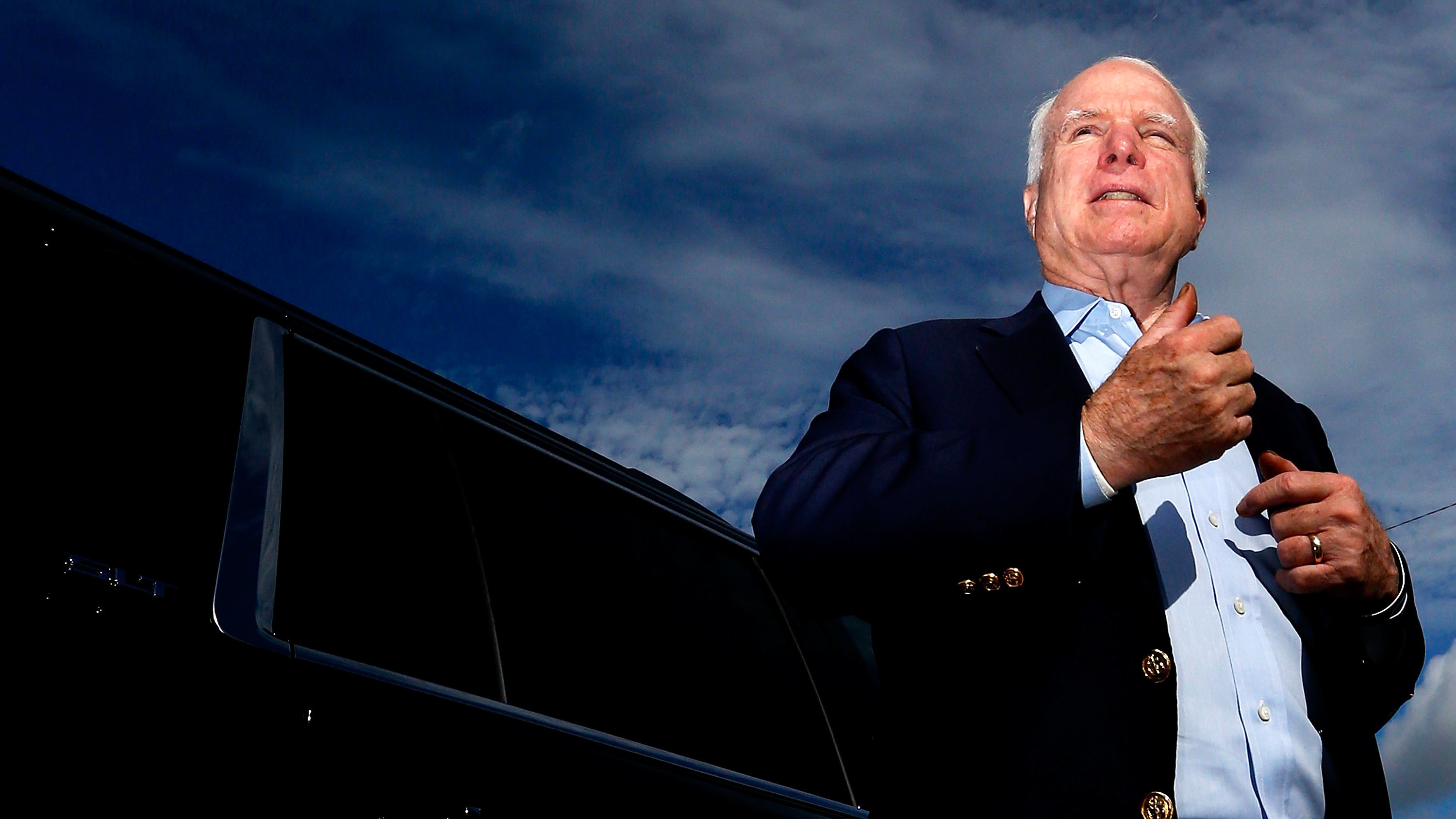 Sen. John McCain, seen in 2014, told his Senate colleagues last year: &quot;I suspect they'll find we all conspired in our decline — either by deliberate actions or neglect.&quot; (Getty Images)