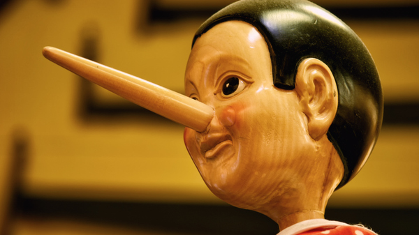Florence, Italy, Europe 01 July, 2011 The long nose of a liar pinocchio