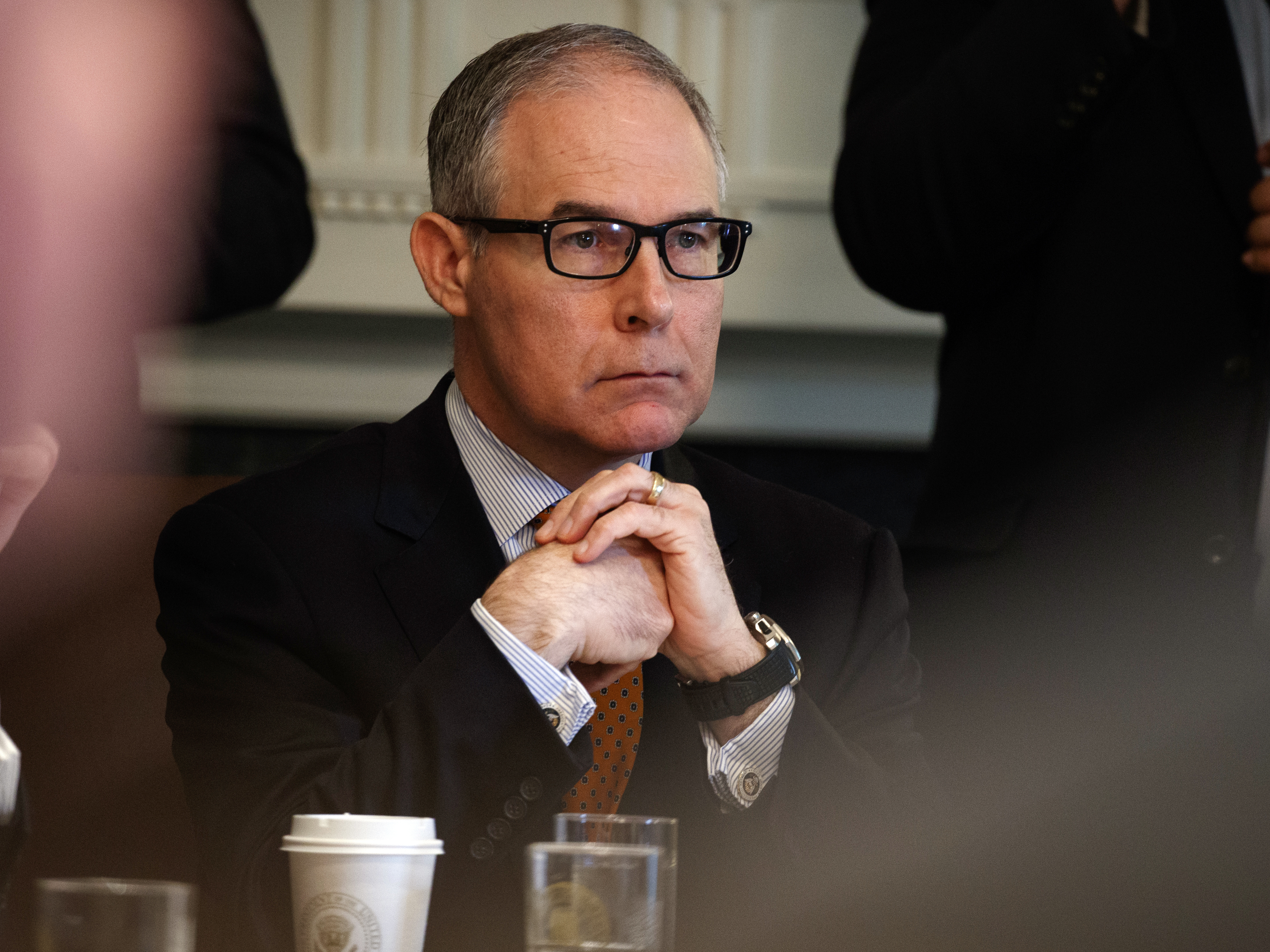 Then-Environmental Protection Agency Administrator Scott Pruitt at a Cabinet meeting in June.