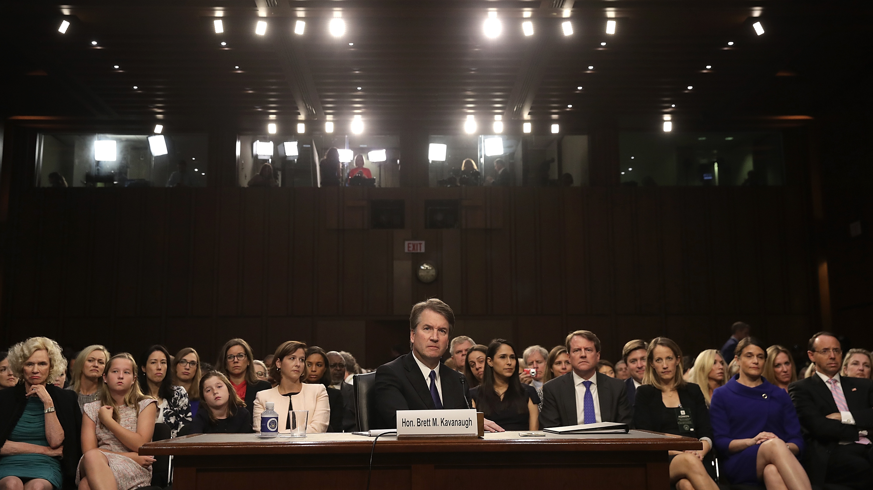 Supreme Court nominee Judge Brett Kavanaugh appears before the Senate Judiciary Committee during his Supreme Court confirmation hearing Tuesday. (Getty Images)