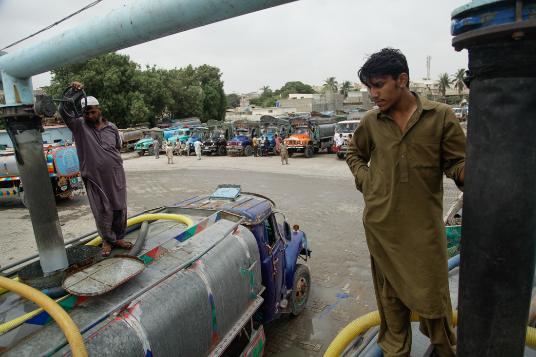 For Karachi's Water Mafia, Stolen H2O Is A 'Lucrative Business' Goats