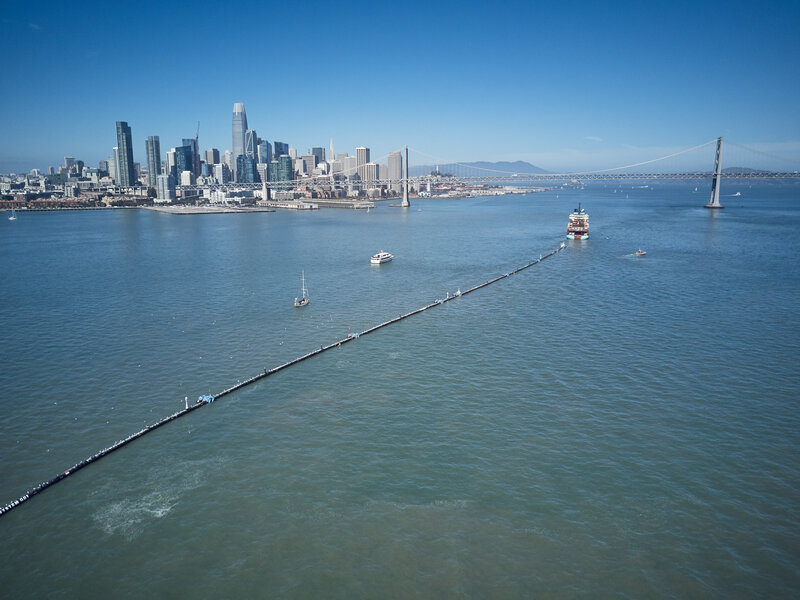 a massive floating boom