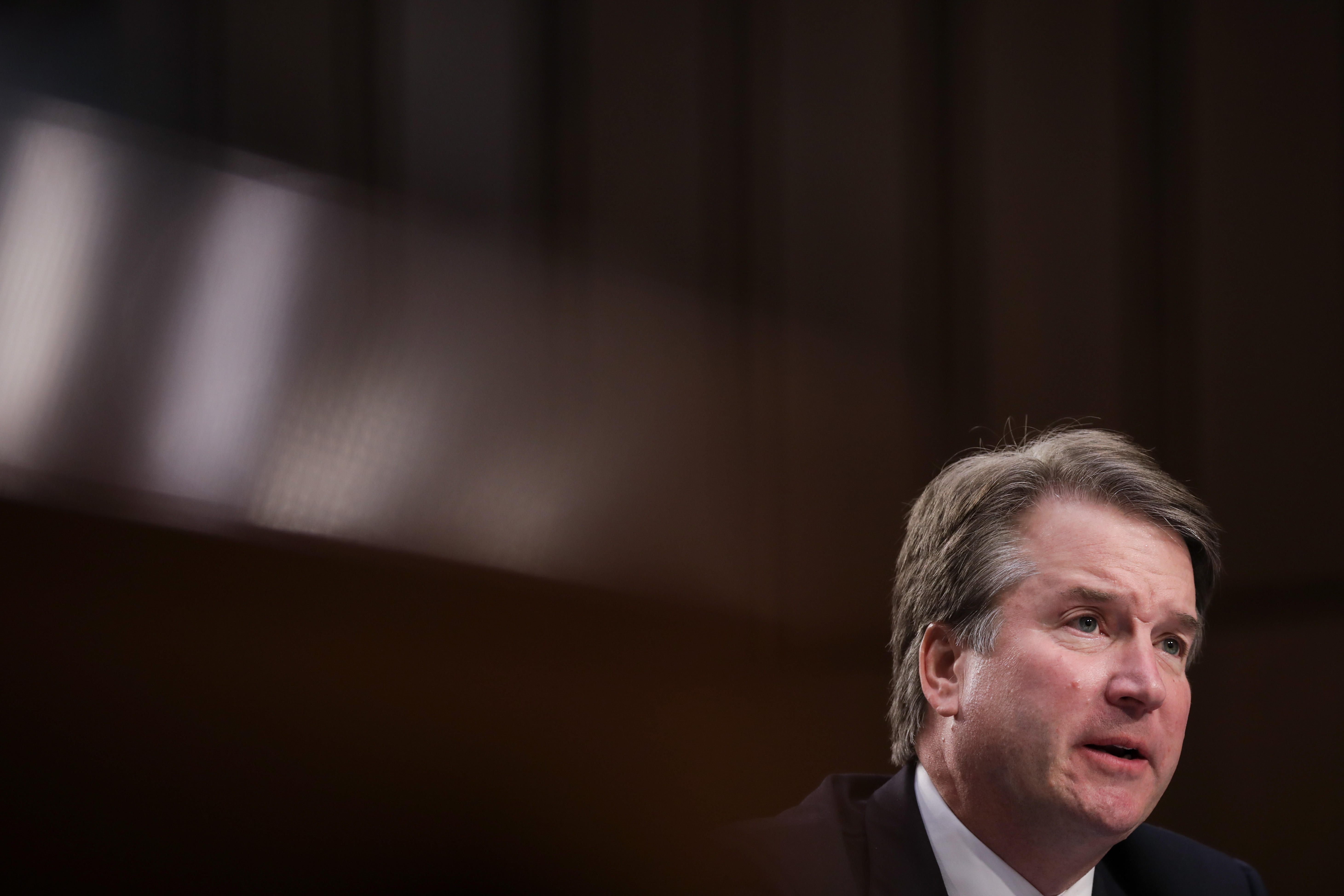 Supreme Court nominee Brett Kavanaugh testifies before the Senate Judiciary Committee during his confirmation hearing Sept. 6. (Getty Images)