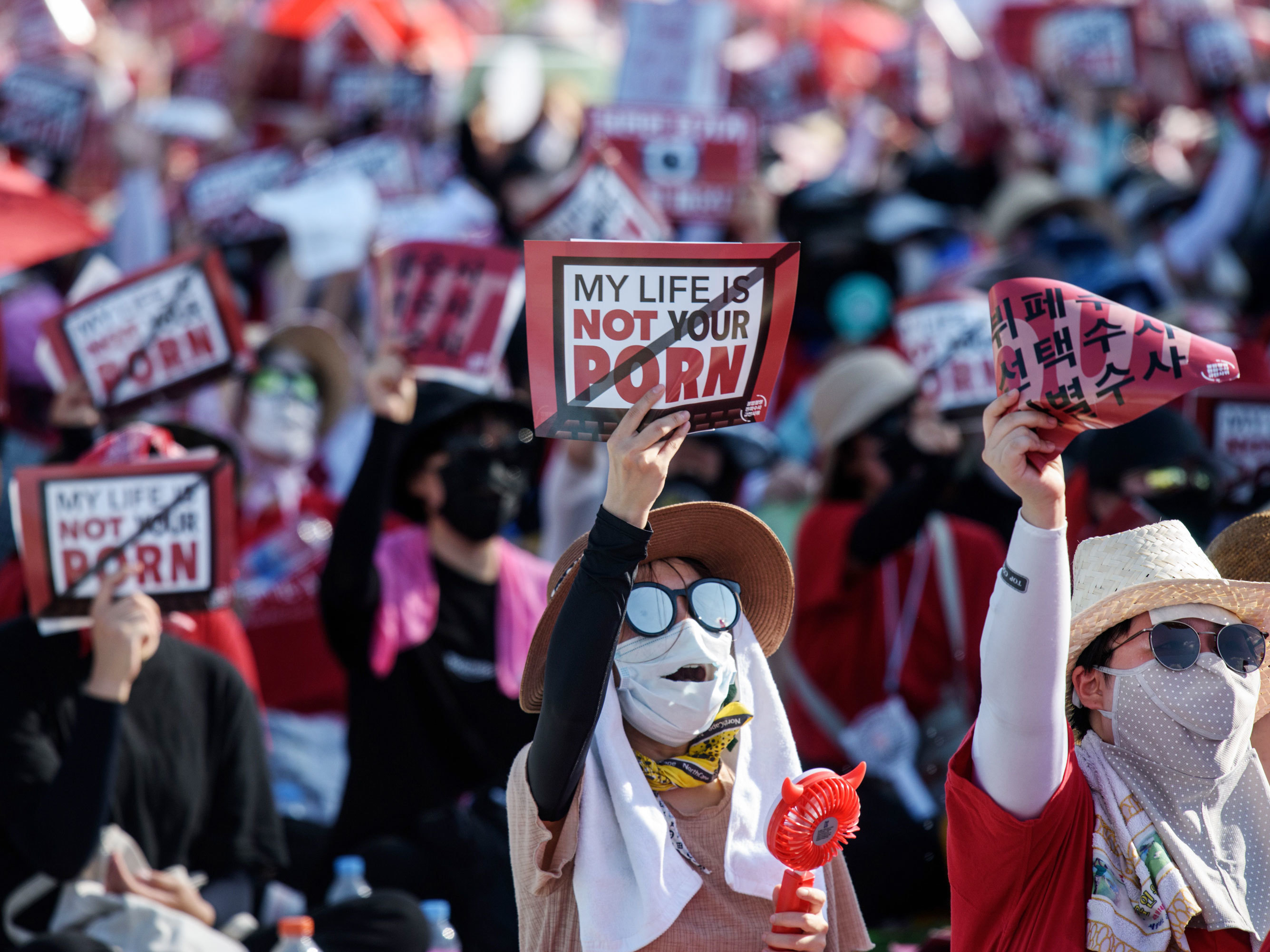 South Korean Women Fight Back Against Spy Cams In Public Bathrooms