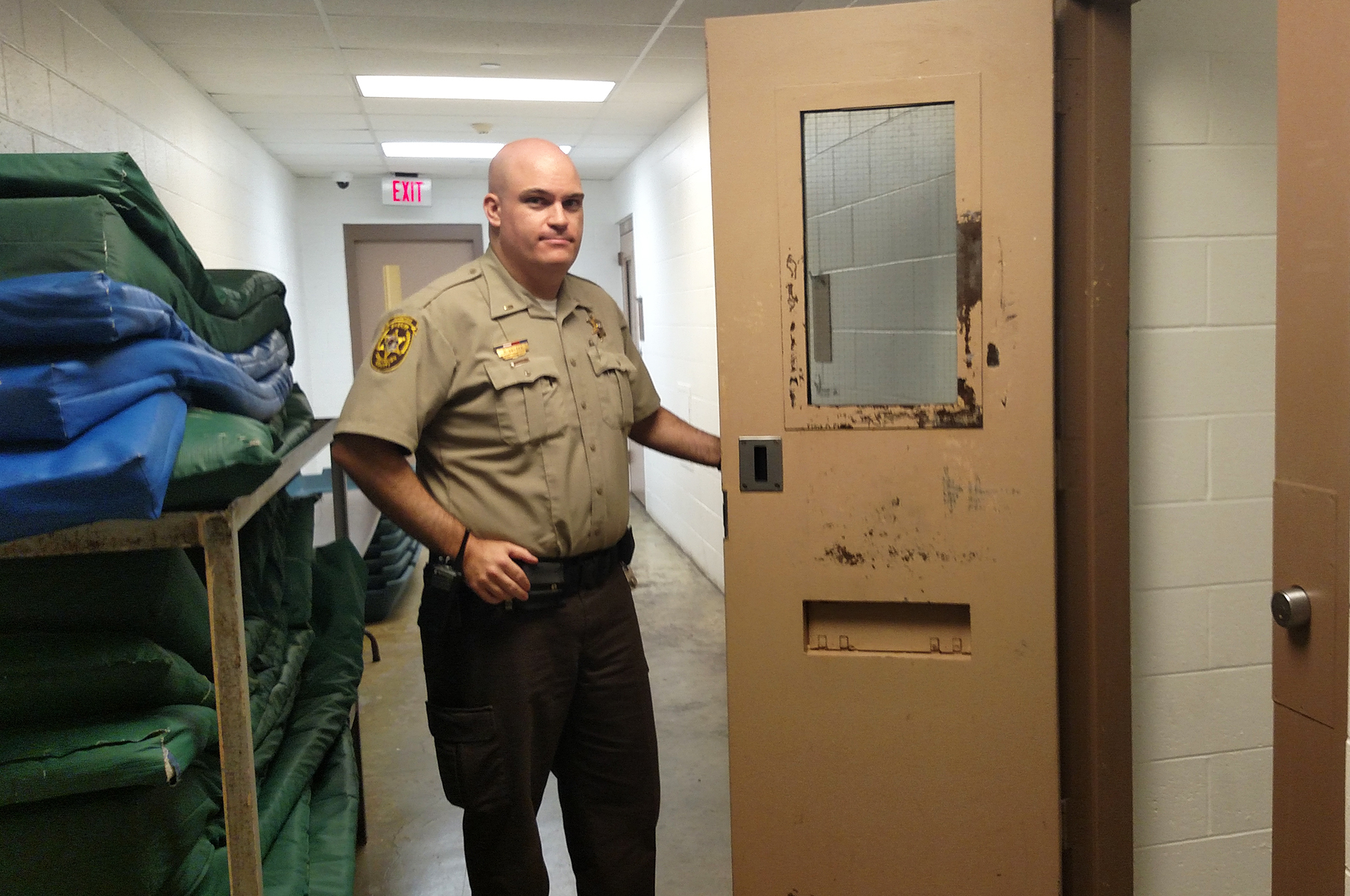 Lt. Ryan Snyder, who works at the Champaign County jail in Illinois, says it's hard for any such facility to provide the kind of one-on-one mental health treatment many inmates need. (Christine Herman/Illinois Public Media)