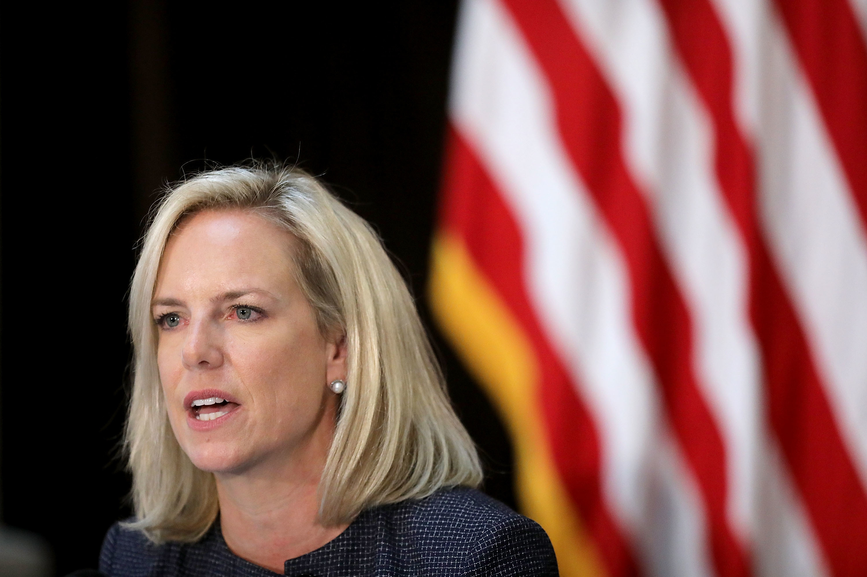 Homeland Security Secretary Kirstjen Nielsen said a proposed rule being submitted for public comment is designed to ensure that immigrants &quot;are not likely to become burdens on American taxpayers.&quot; (Getty Images)