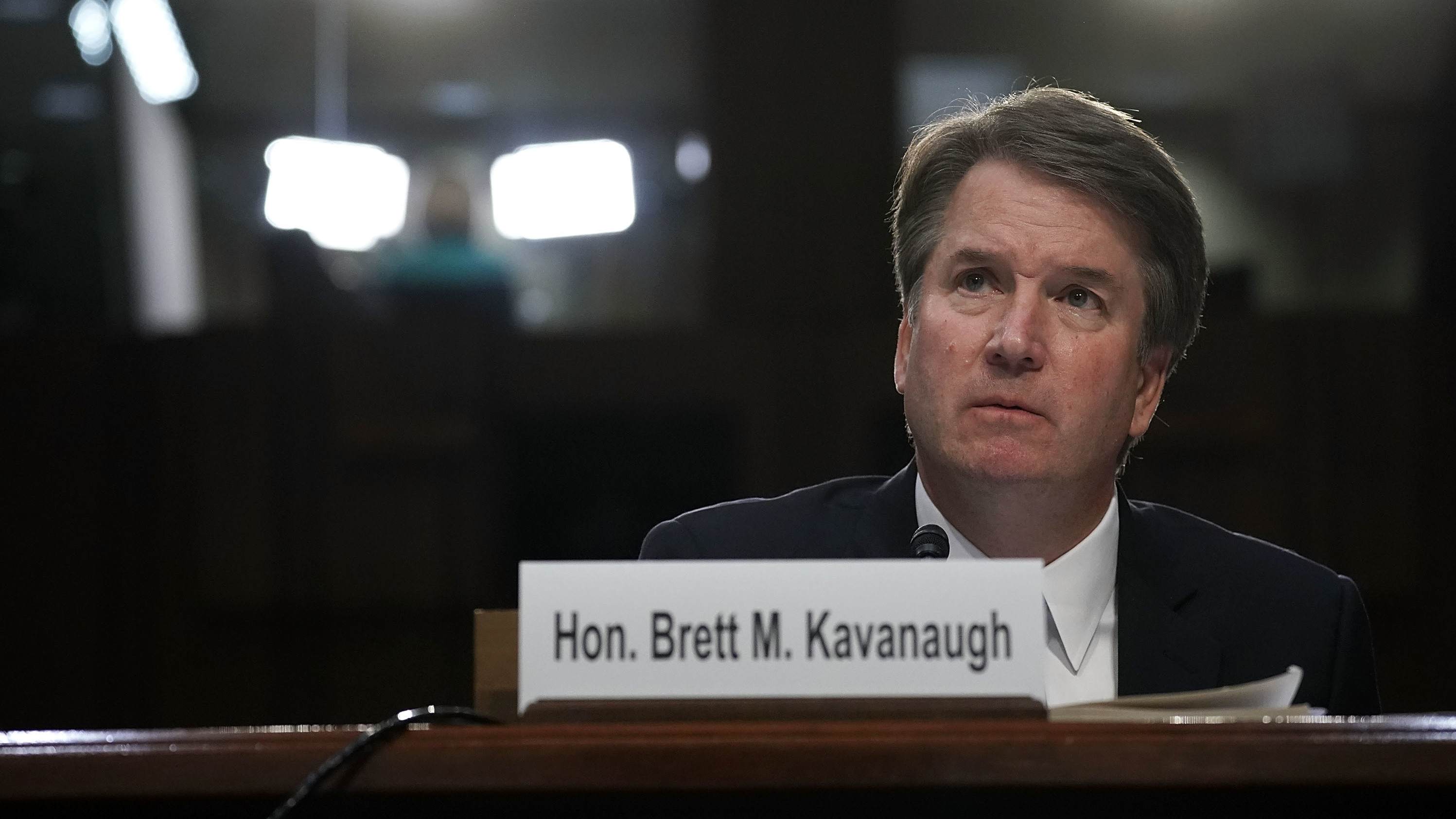 Supreme Court nominee Judge Brett Kavanaugh testifies before the Senate Judiciary Committee on Sept. 6, the third day of his Supreme Court confirmation hearing. (Getty Images)