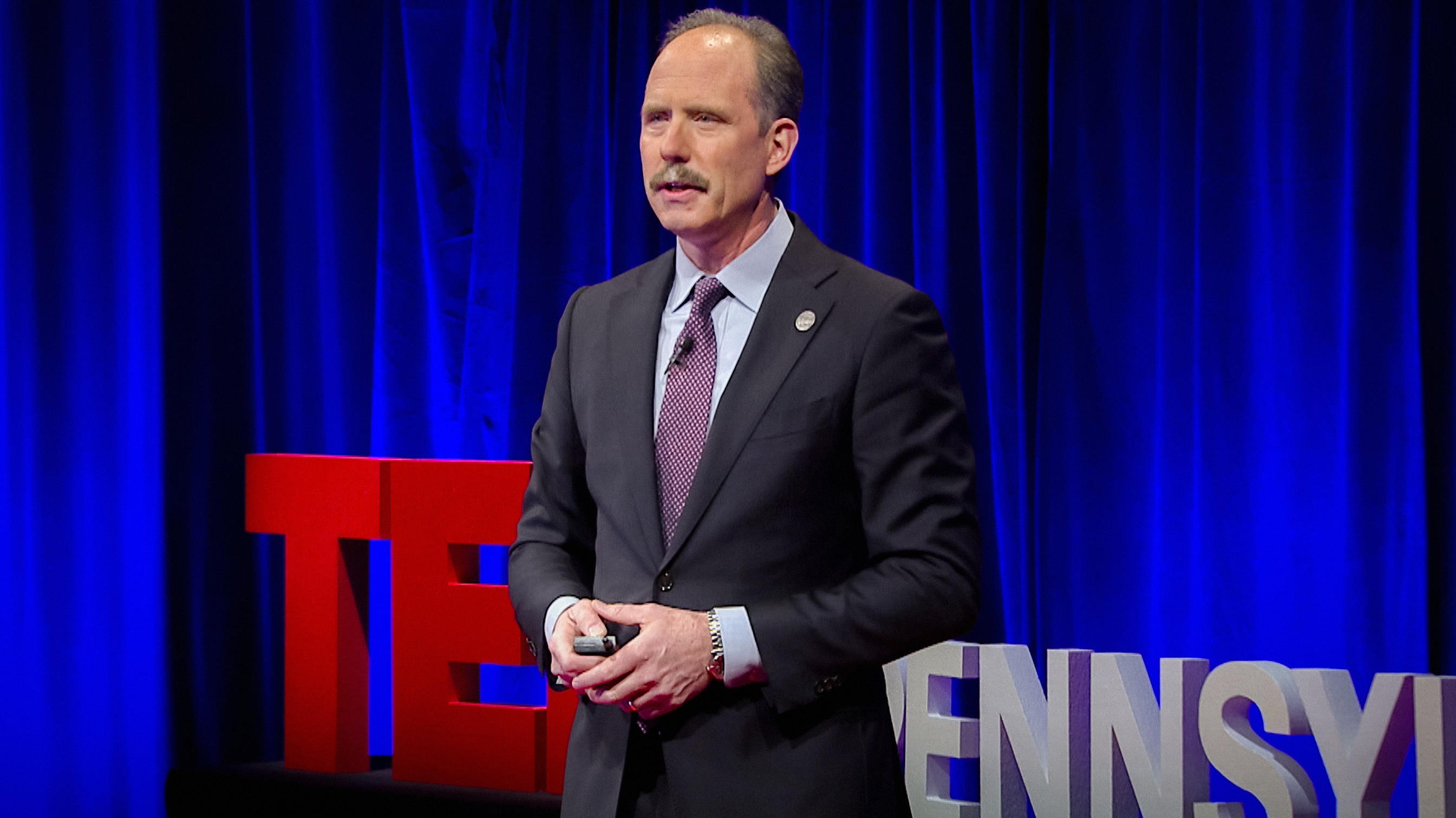 Richard Berry on the TED stage.