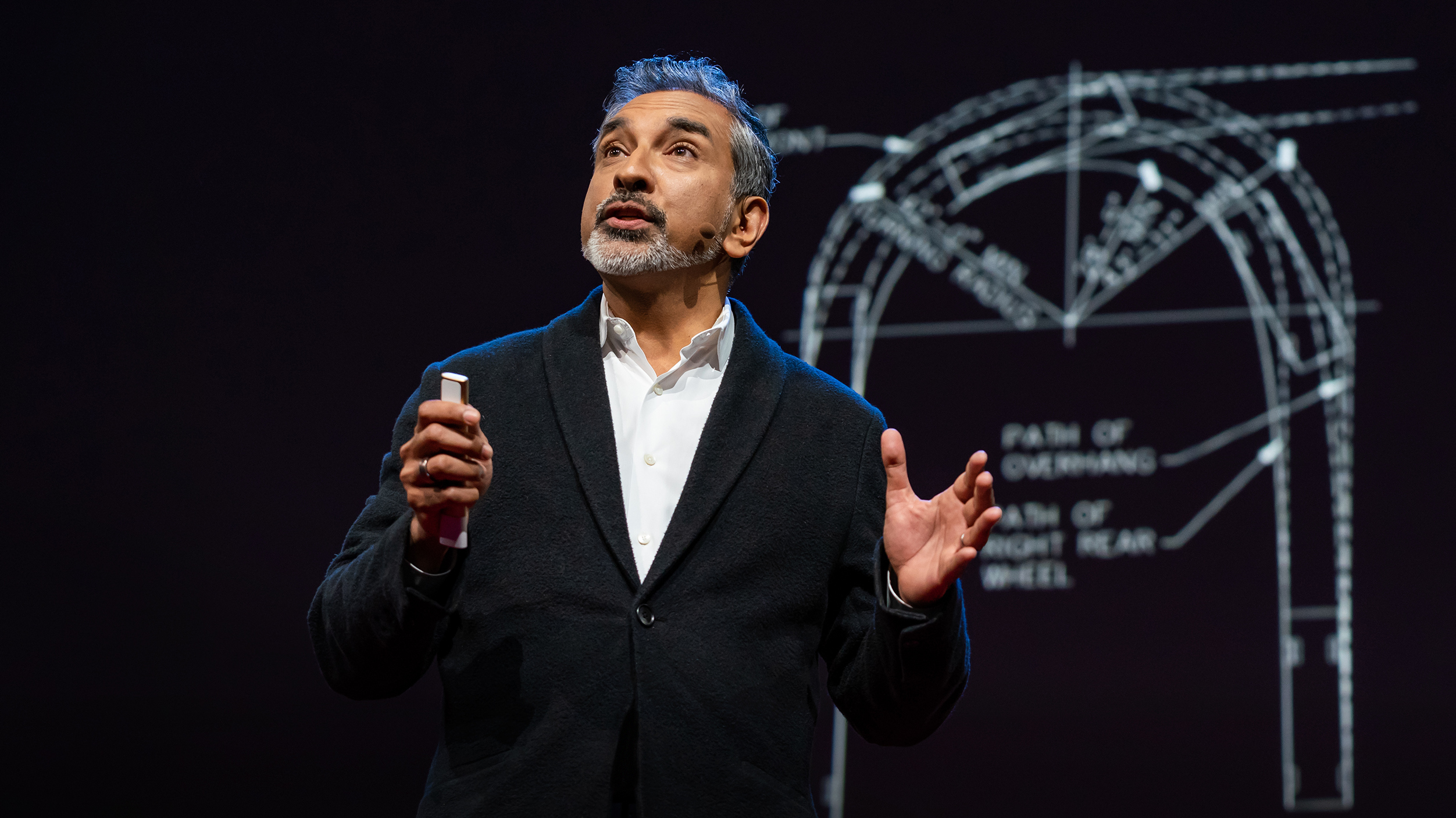 Vishaan Chakrabarti on the TED stage.