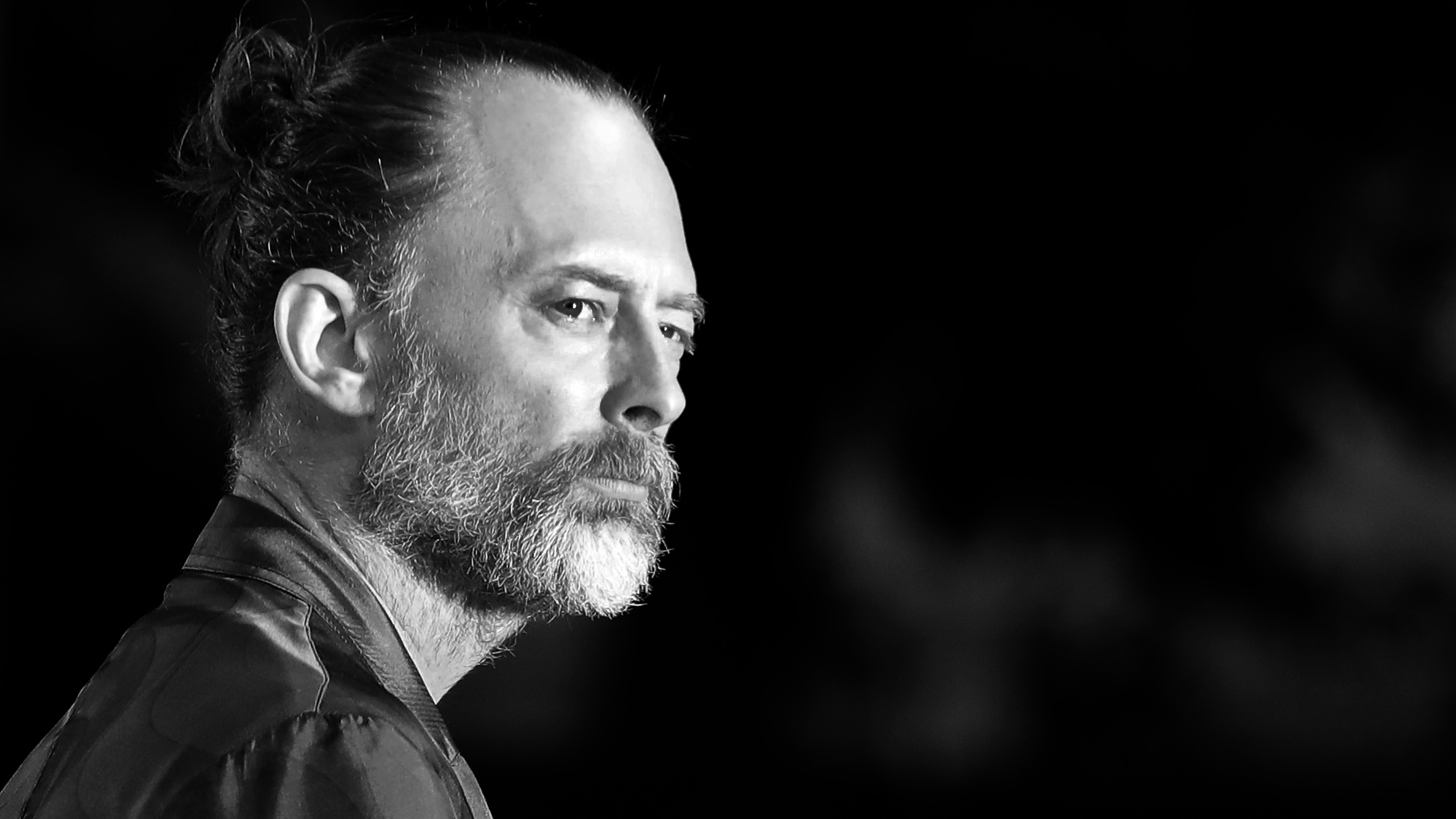Thom Yorke looking very serious at the <em>Suspiria</em> screening for the 75th Venice Film Festival. (Getty Images)