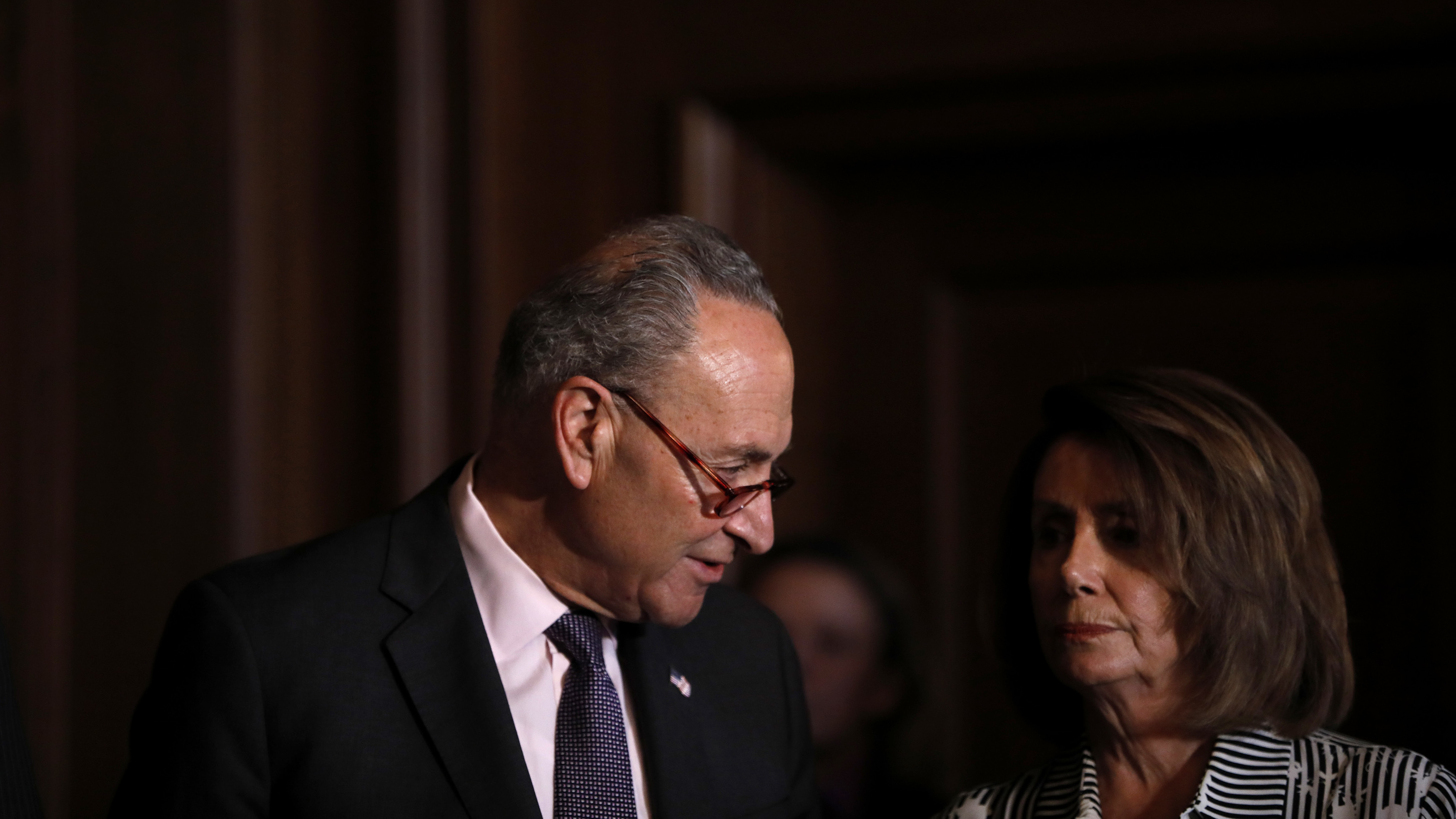 Democrats, led by Senate Minority Leader Chuck Schumer and House Minority Leader Nancy Pelosi, have been hopeful about making big gains in the midterm elections, but a new NPR/PBS NewsHour/Marist poll shows Republican enthusiasm surging. (Getty Images)