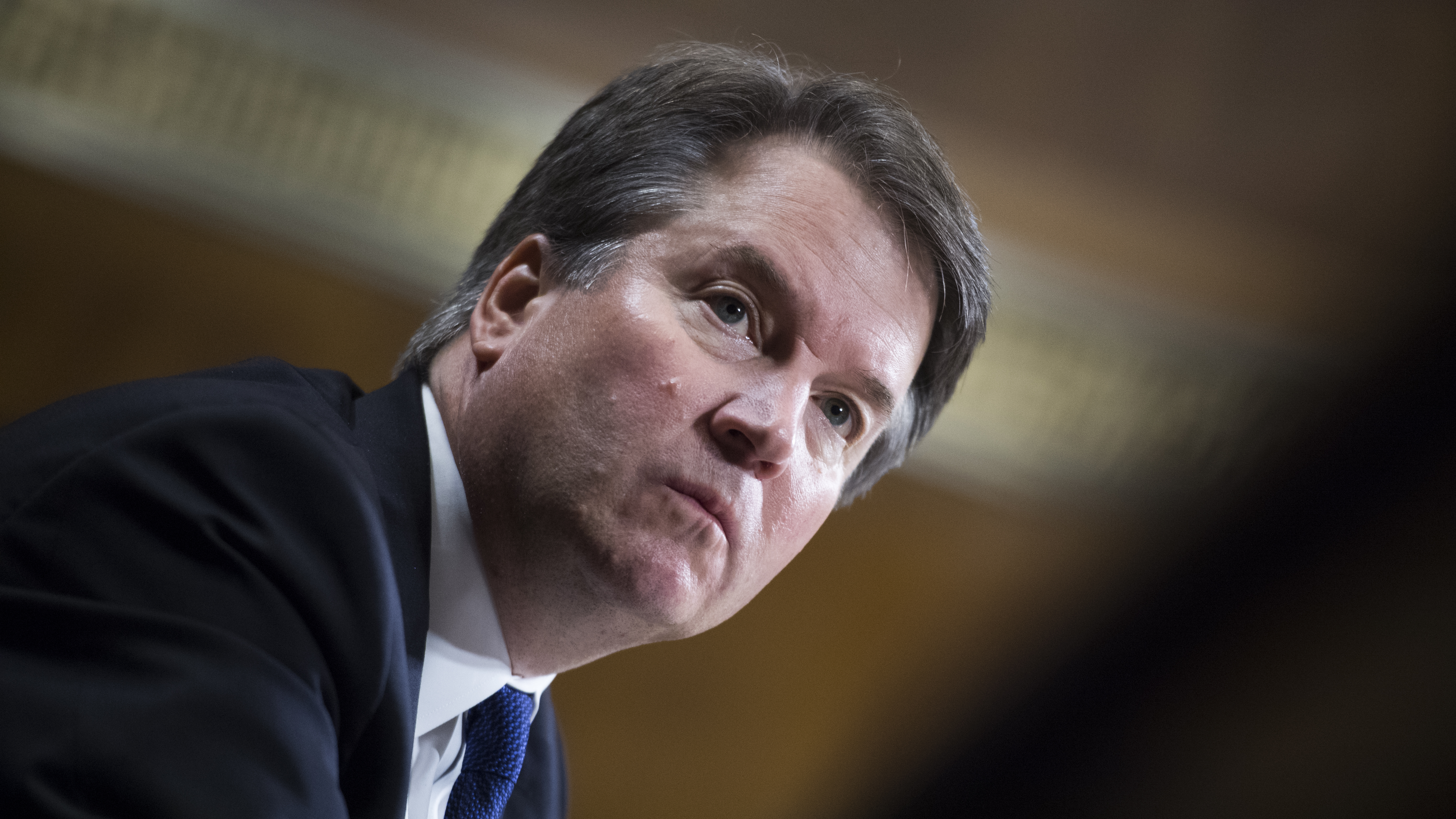 Judge Brett Kavanaugh testifies during a Senate Judiciary Committee hearing on September 27. (Getty Images)