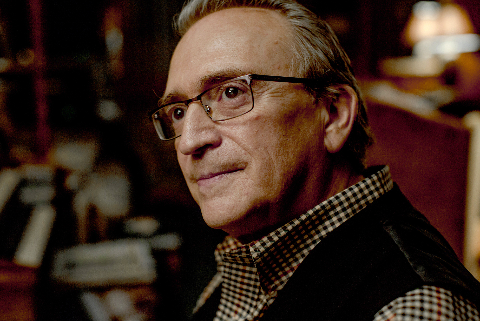 Richard Langford, at home in East Nashville, Tenn., still has significant trouble with mental focus and memory issues 10 years after a sudden and serious infection landed him in the hospital ICU for several weeks. (Morgan Hornsby for NPR)