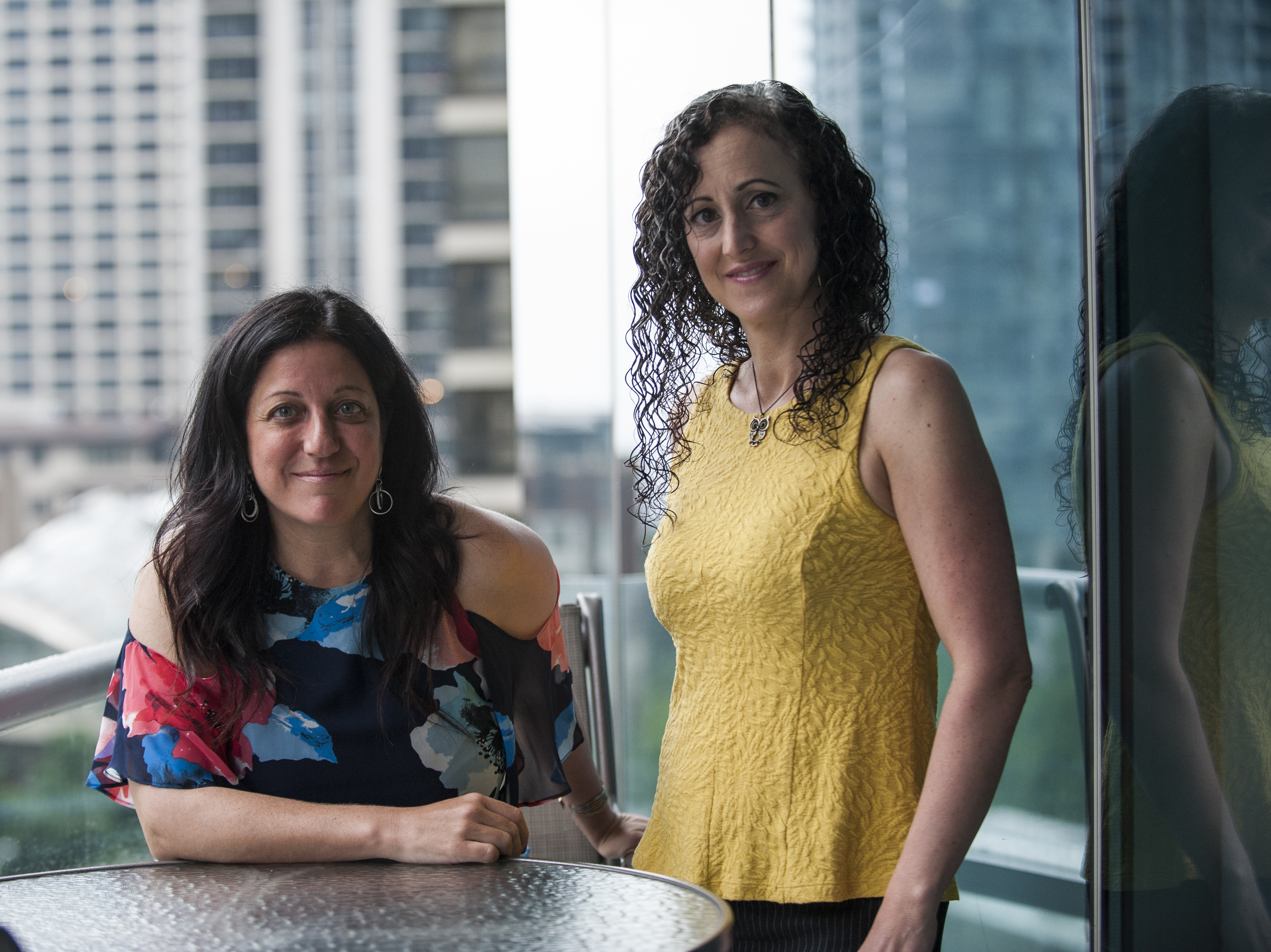 In Prison, Discipline Comes Down Hardest On Women 2 Deanne Benos (left) and Alyssa Benedict led the team that performed an audit on Logan Correctional Center in 2016. One result of the audit was implementation of gender-responsive training for correctional officers.