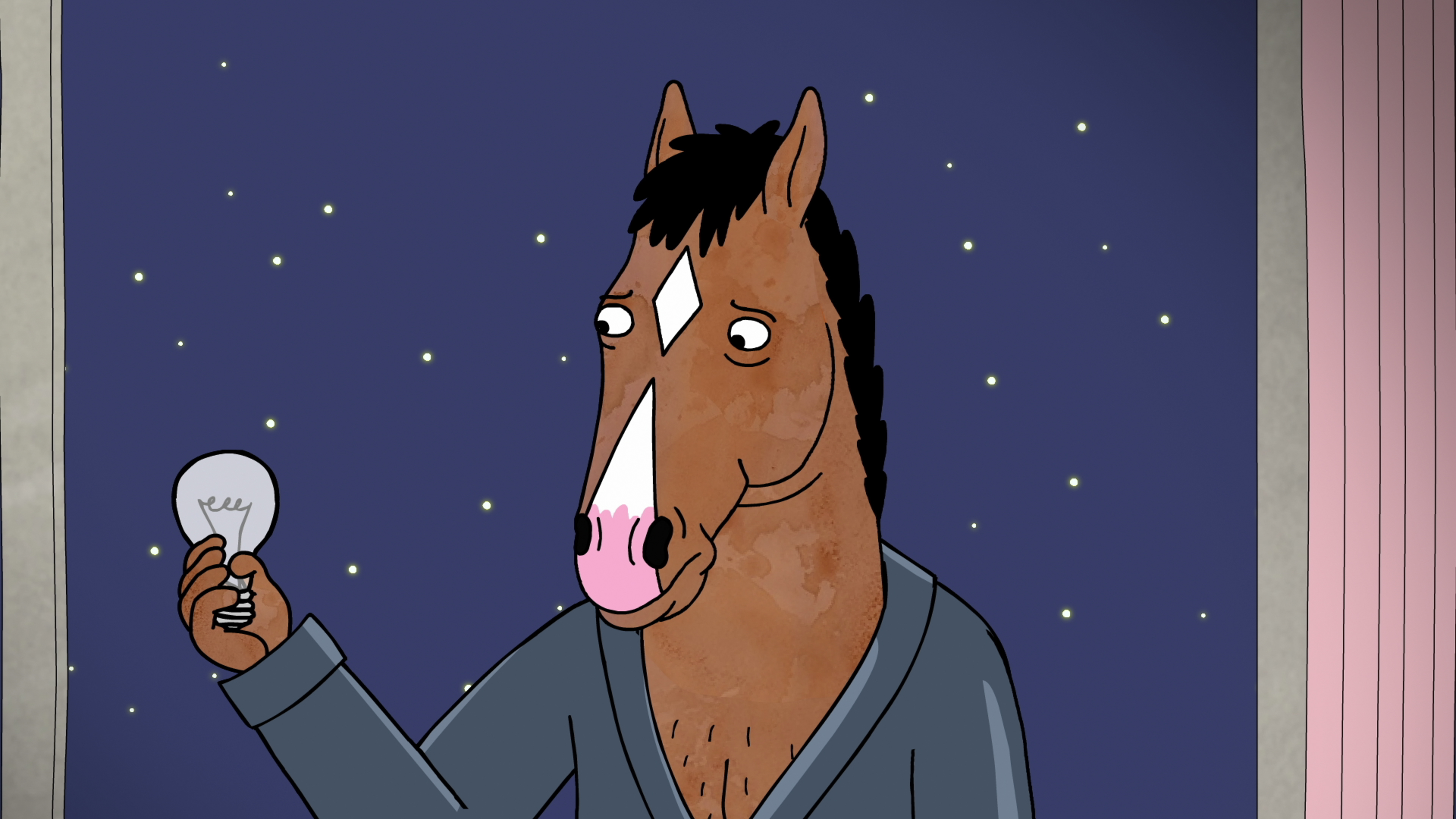 The animal people in <em>BoJack Horseman </em>are the creation of illustrator and cartoonist Lisa Hanawalt. The bitterness, isolation, melancholy and cynicism are &quot;my half of the equation,&quot; <em></em>says show creator Raphael Bob-Waksberg. (Netflix)