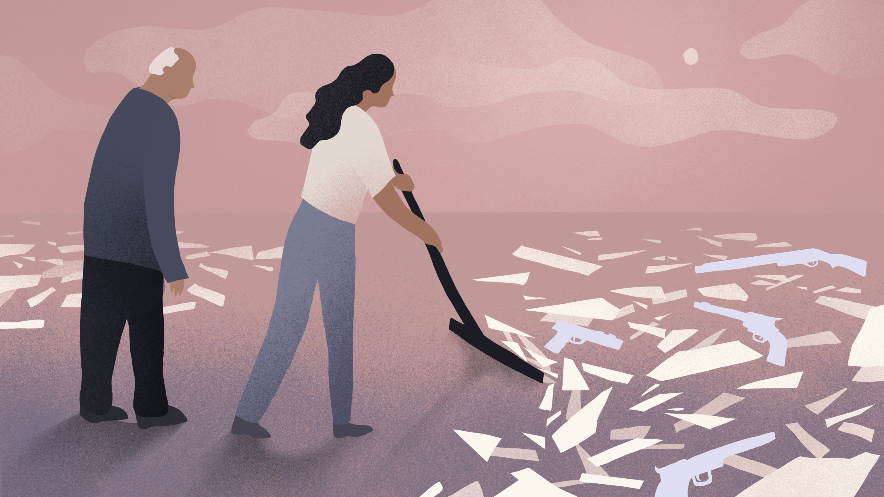 Helping a spouse or parent who has dementia steer clear of hazards can include ridding the home of all guns.