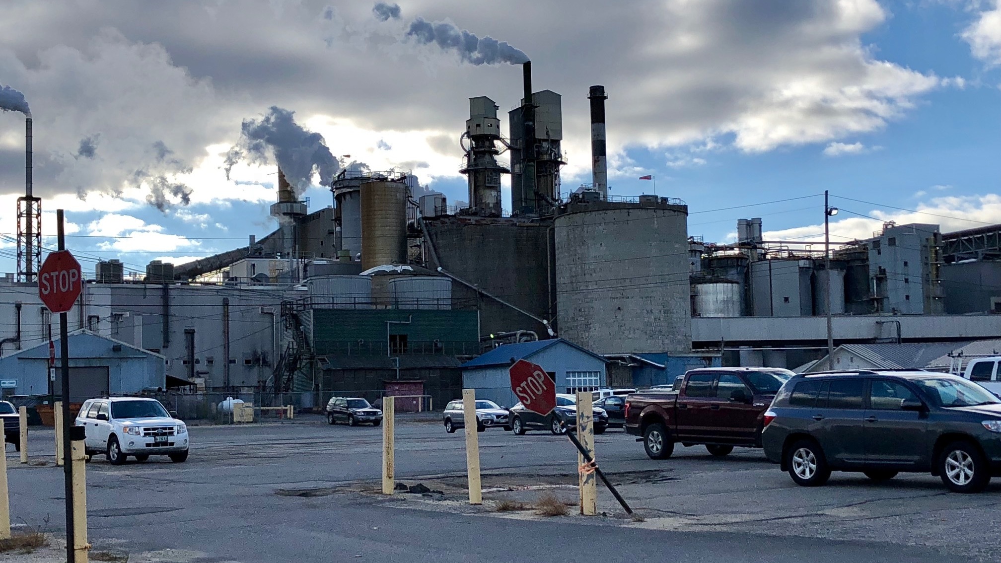 The Verso Paper Mill in Jay, Maine. (NPR)