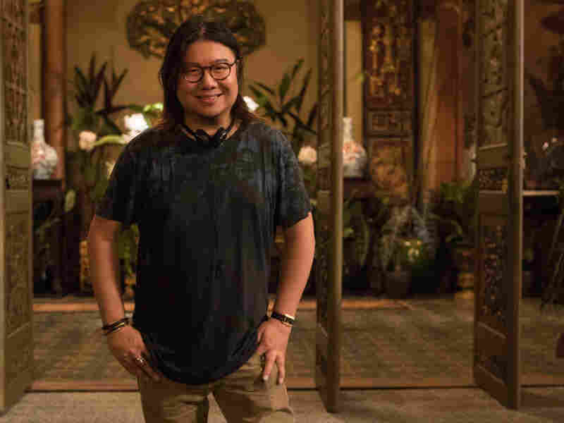 Executive producer and author Kevin Kwan on the set of Crazy Rich Asians.