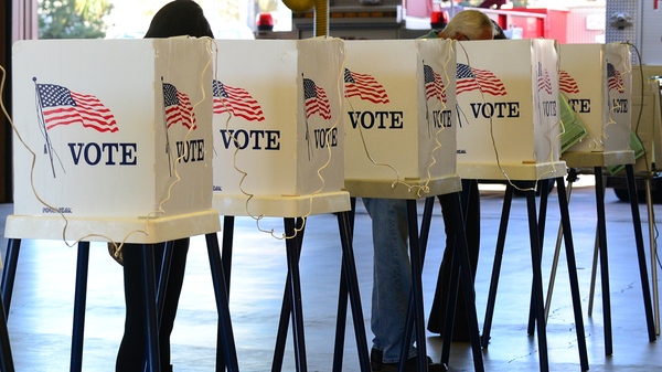 A polling place in Los Angeles.